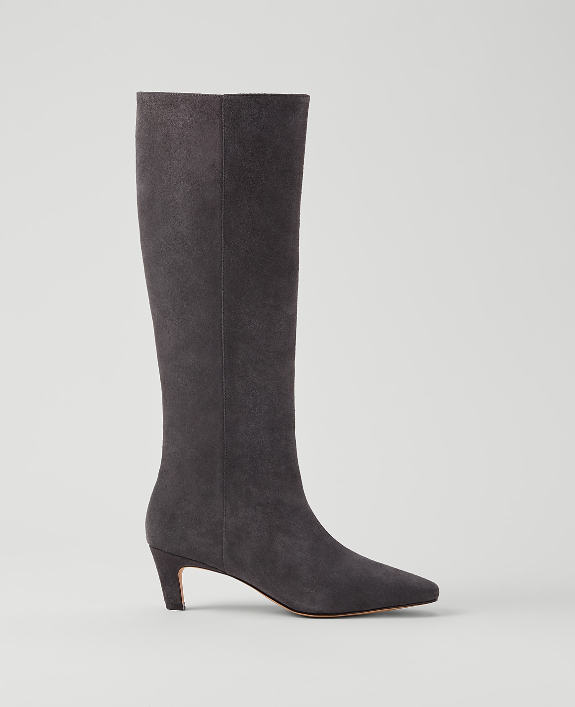 Kitten Heel Suede Boot