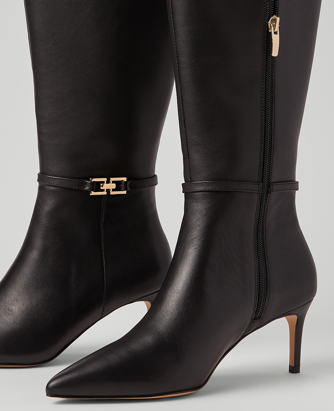 Chain Wrap Leather Boot