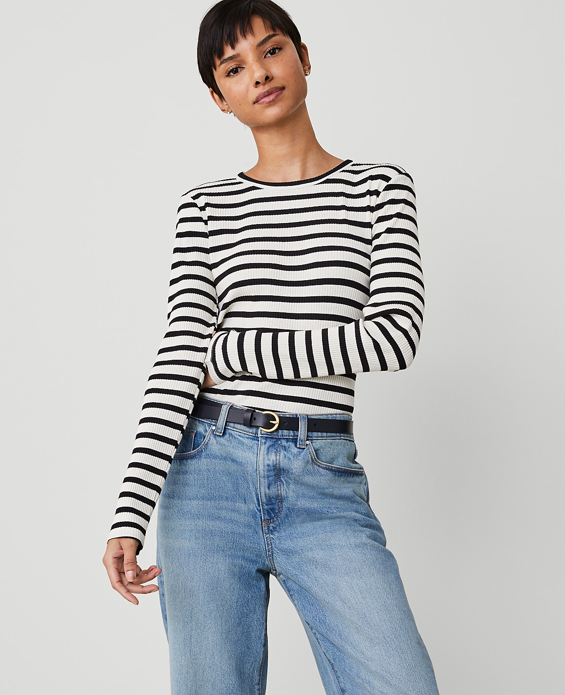 Crew Neck Long Sleeve Top