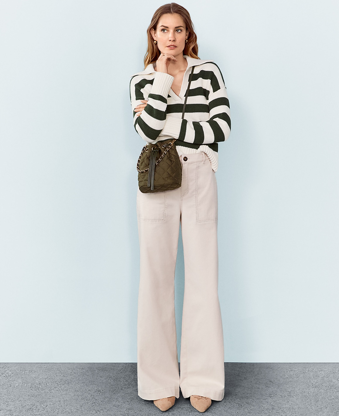 Weekend Collection Wide-Leg Pant