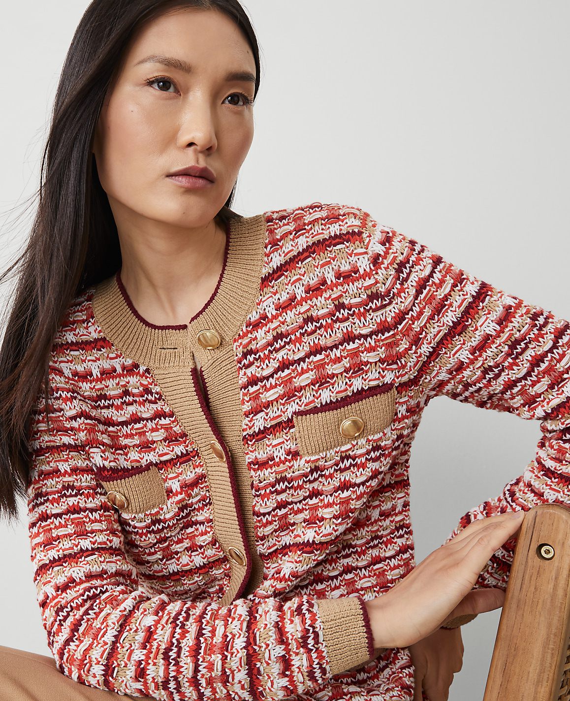 Tweed Stitch Cardigan