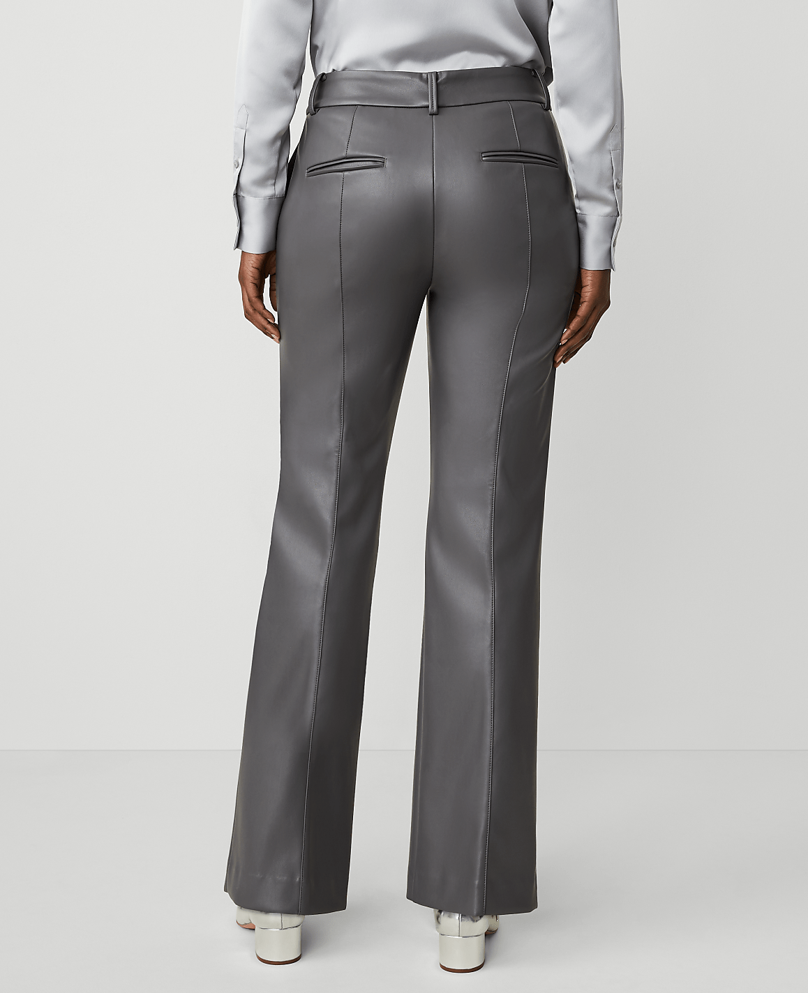 The Petite Jayne Trouser in Faux Leather