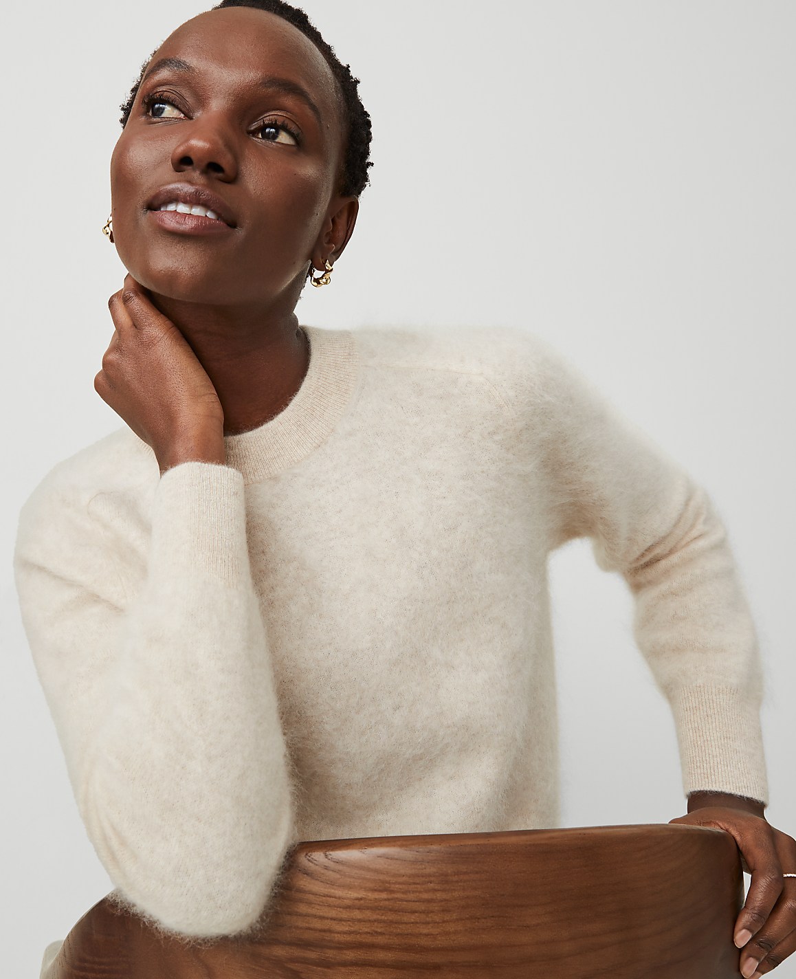 Brushed-Cashmere Sweater