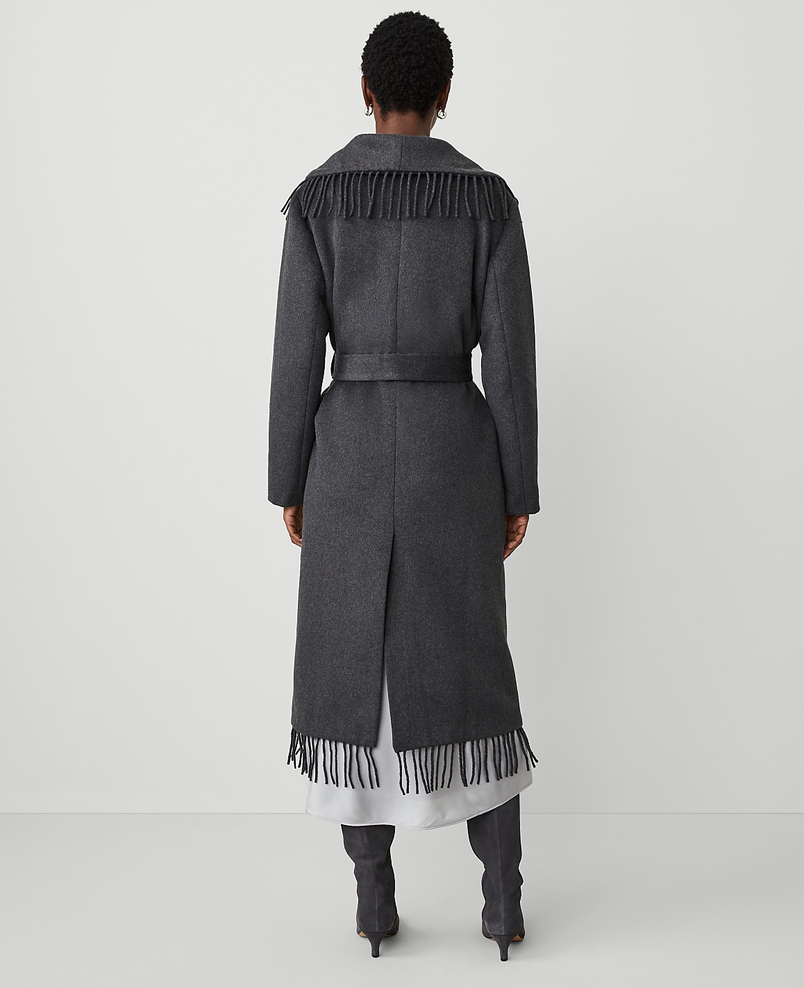 Fringe Shawl Wrap Coat