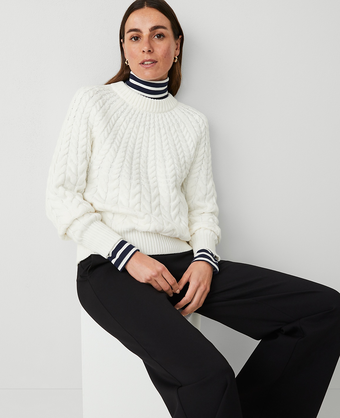 Weekend Collection Cable Chunky Neck Sweater
