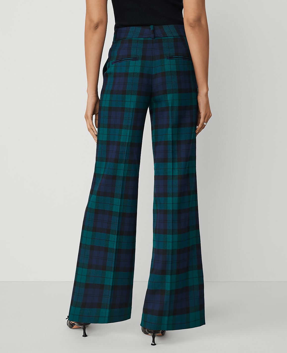 The Perfect Wide-Leg Pant in Tartan