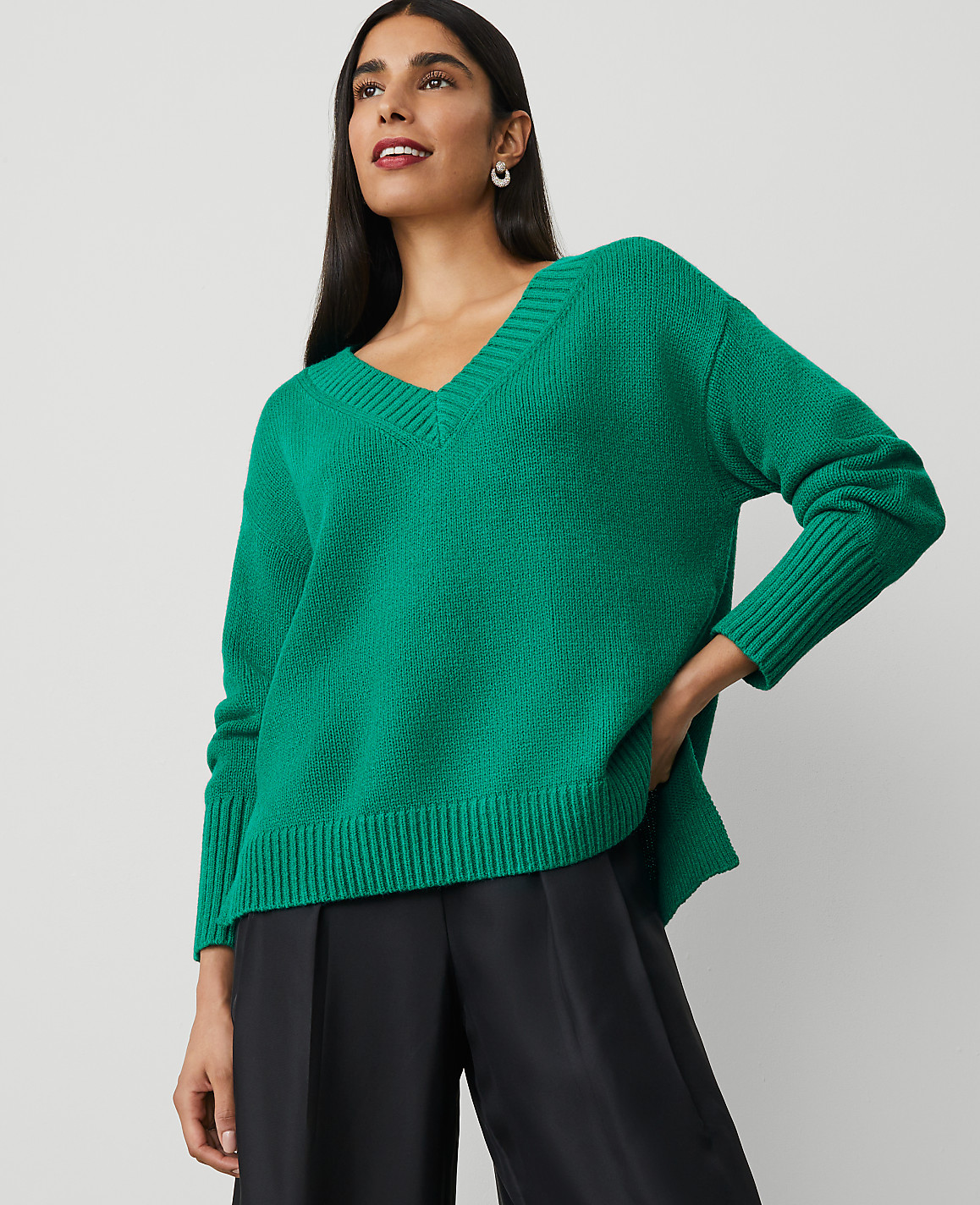 Oversized V-Neck Sweater