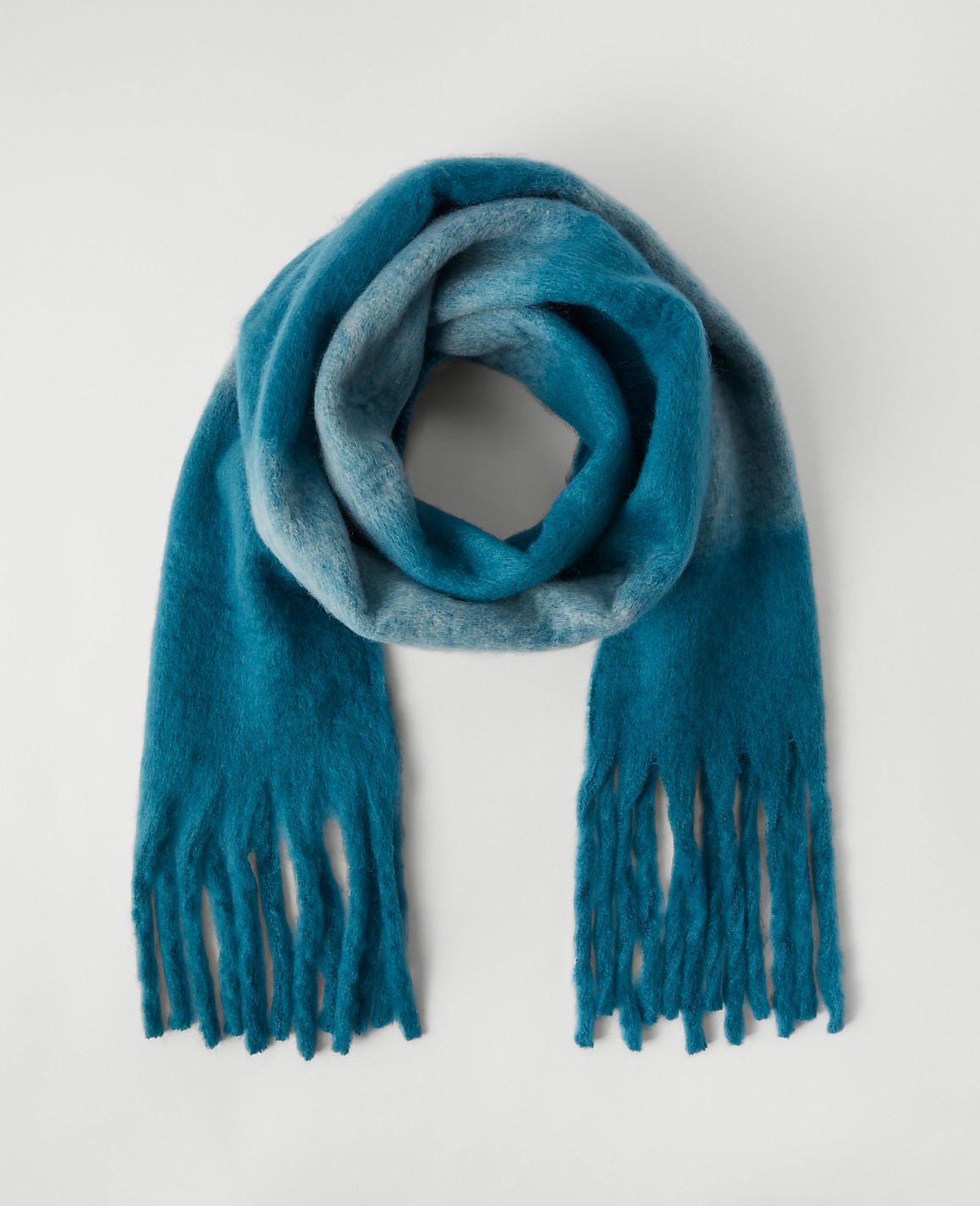 Striped Fuzzy Scarf