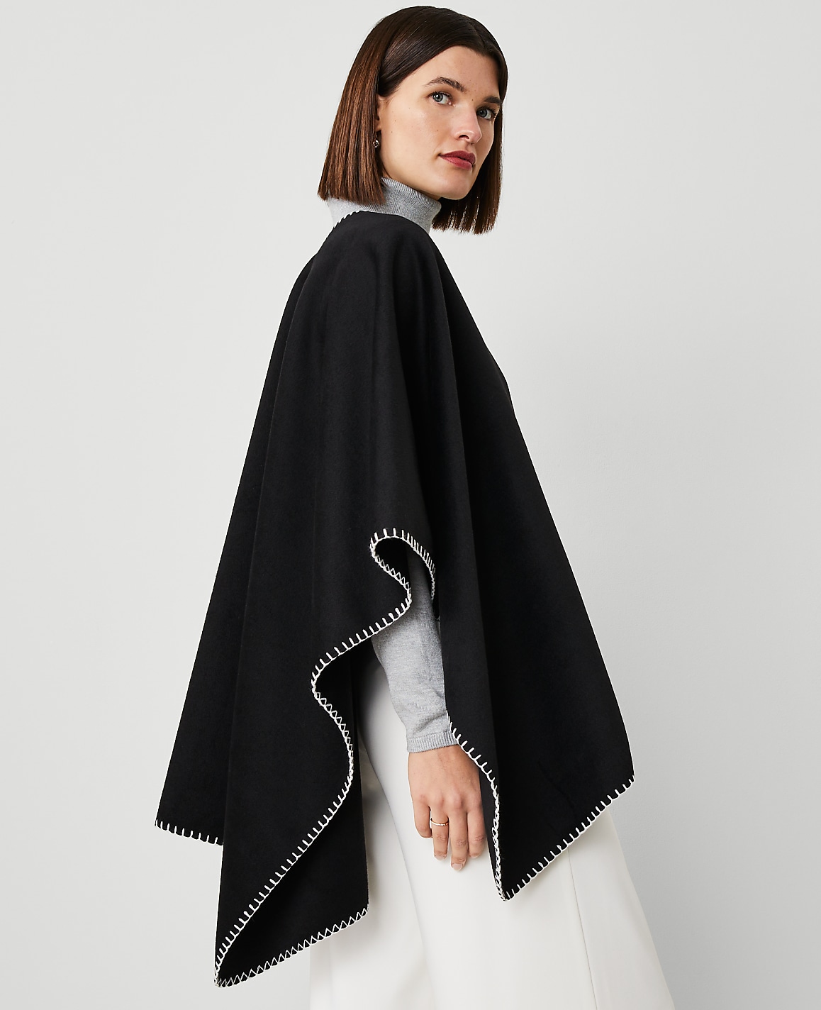 Whipstitch Open Poncho