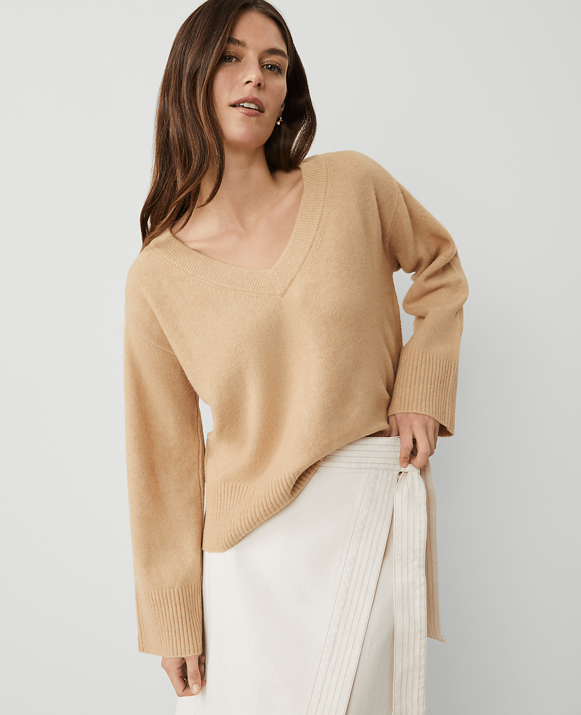 Weekend Collection Relaxed V-Neck Sweater