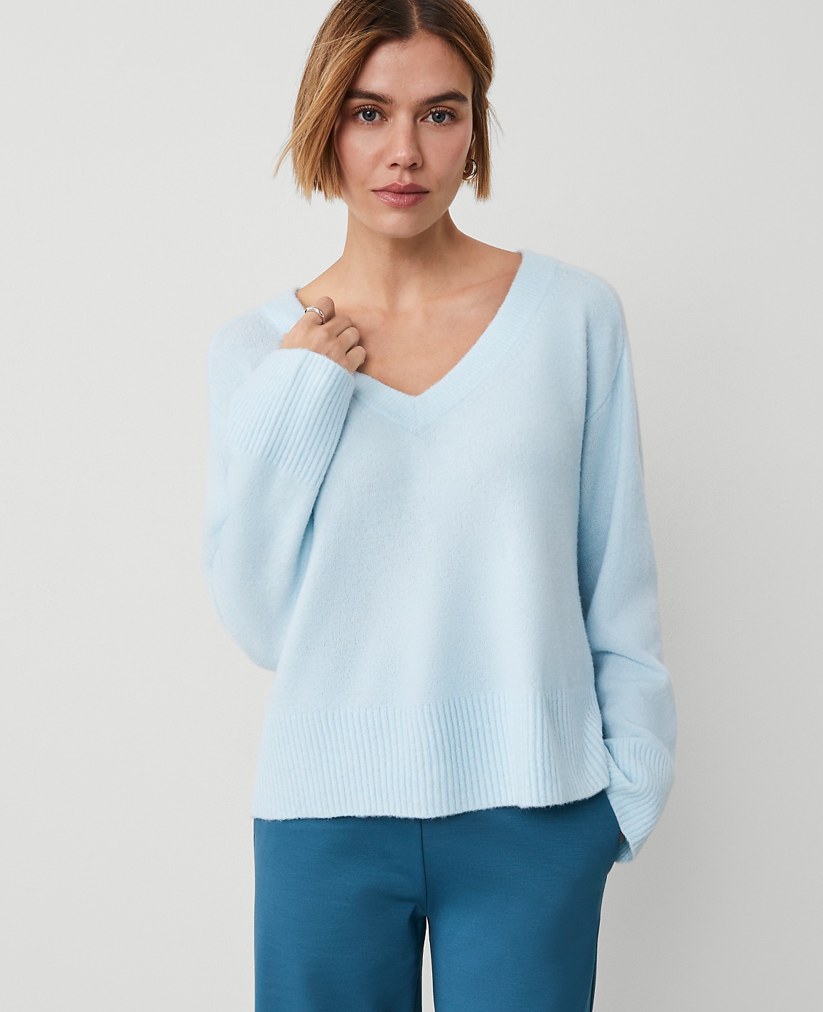 Weekend Collection Relaxed V-Neck Sweater
