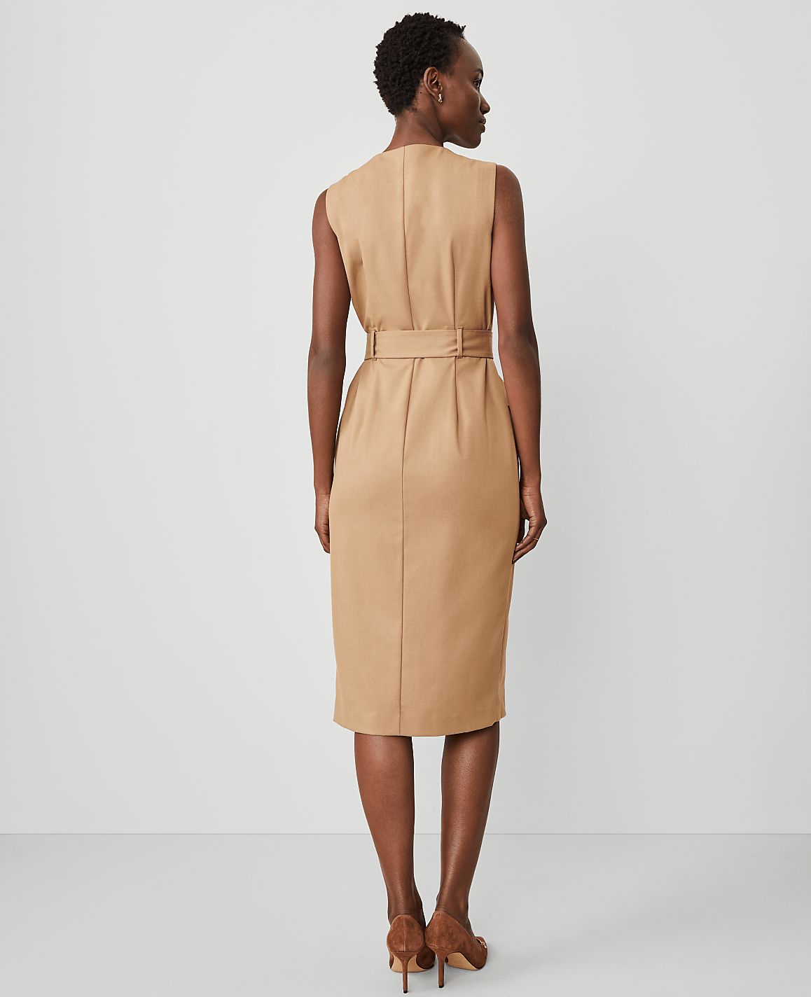 The Wrap Sheath Dress in Seasonless Stretch