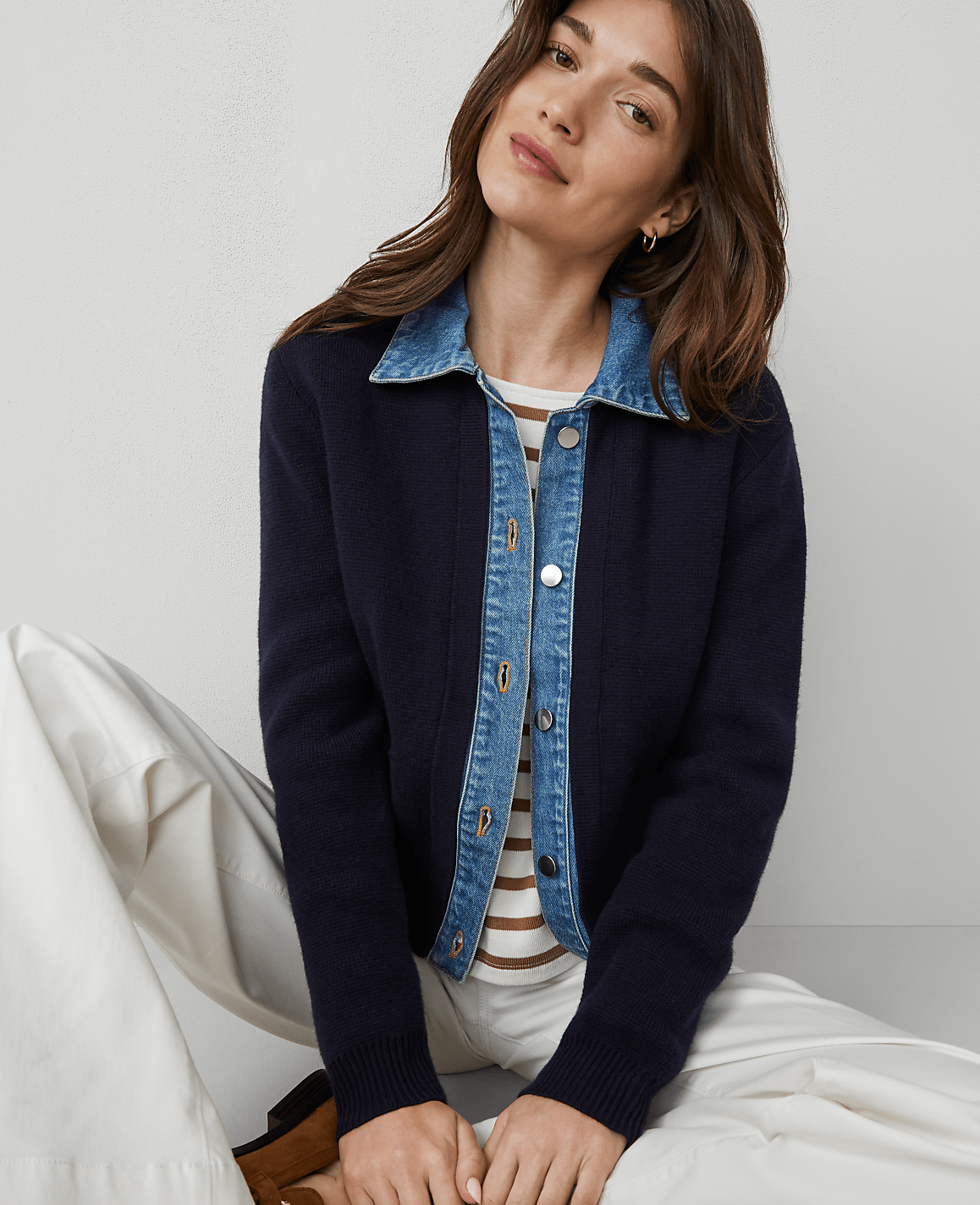 Weekend Collection Denim Sweater Jacket