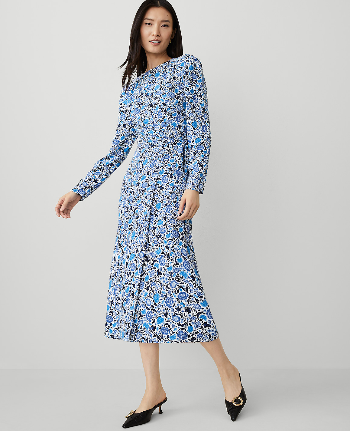 Floral Column Midi Dress