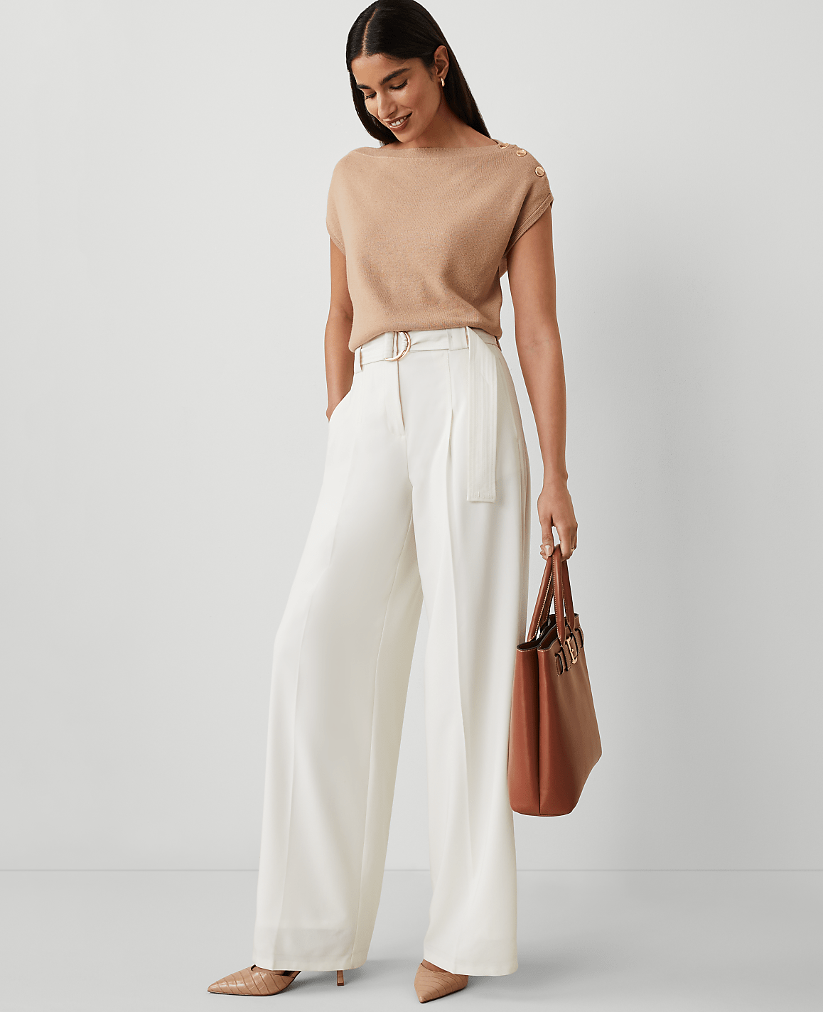 The Belted Wide-Leg Pant