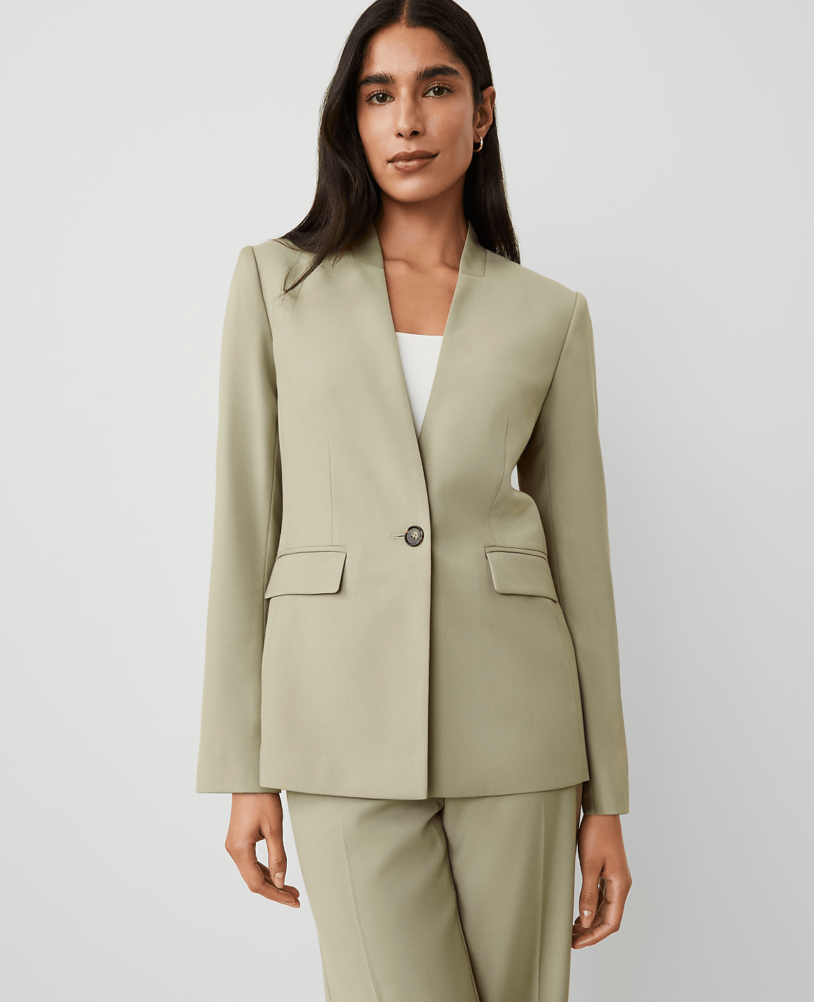 The Collarless Blazer