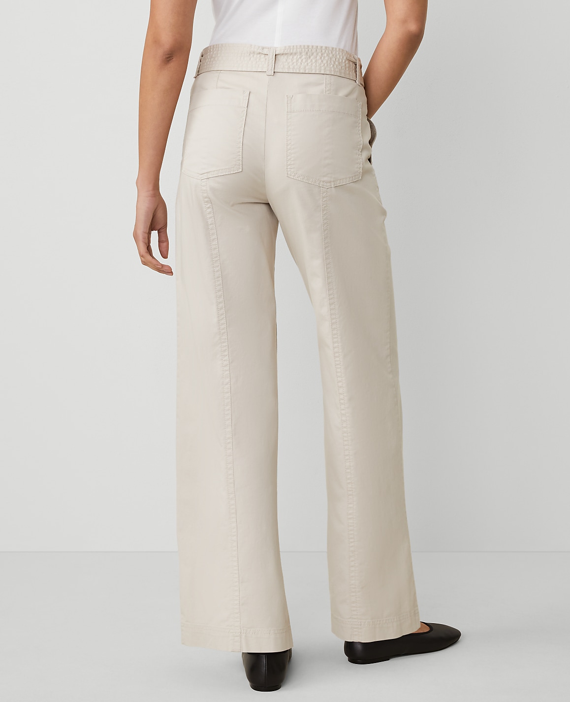 Petite Weekend Collection Belted Utility Pant