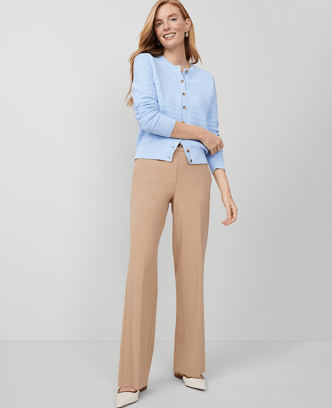 The Side-Zip Straight Pant in Bi-Stretch