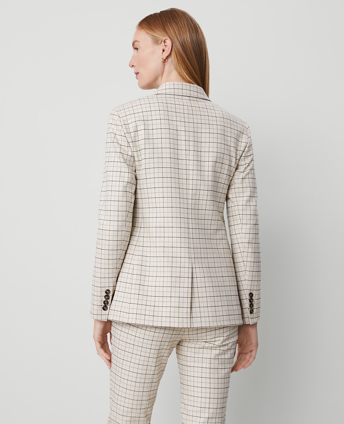 The Greenwich Blazer in Plaid Stretch Cotton