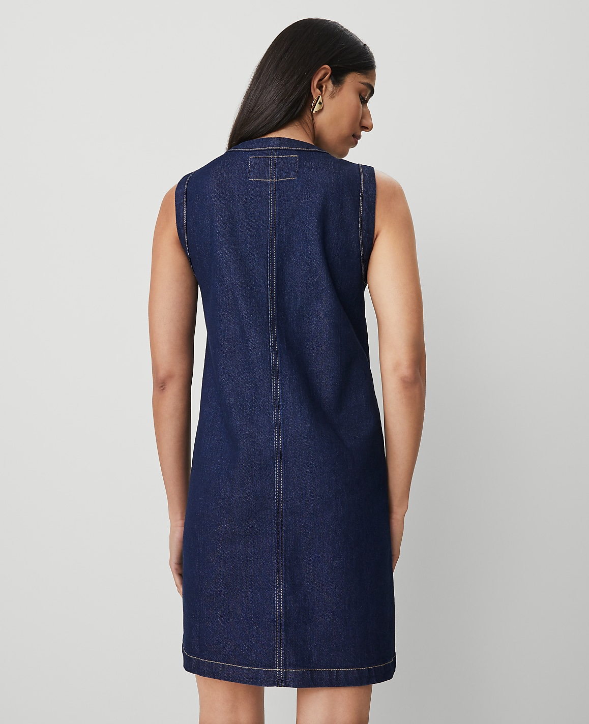 Petite Denim Sheath Dress