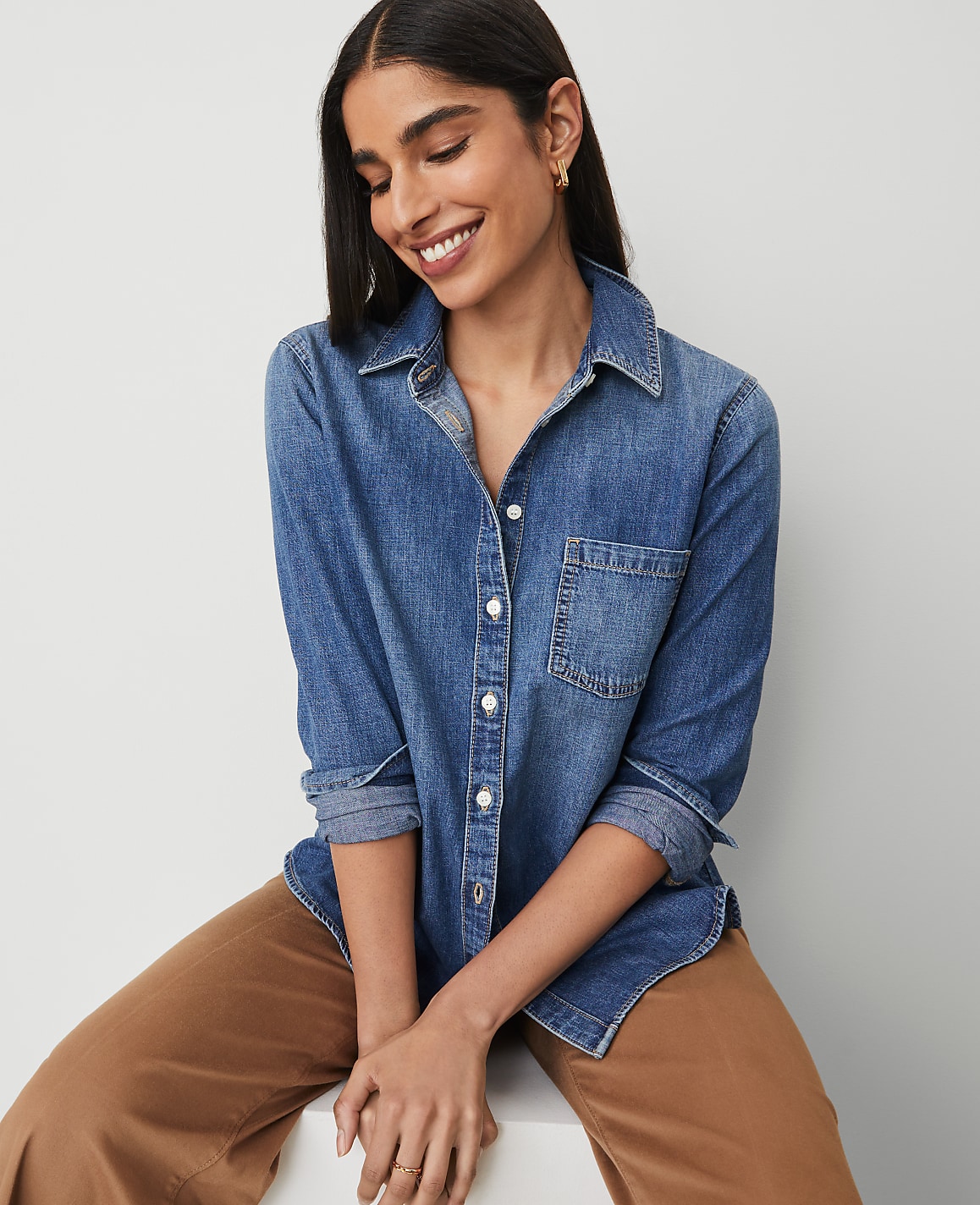 Weekend Collection Denim Pocket Shirt