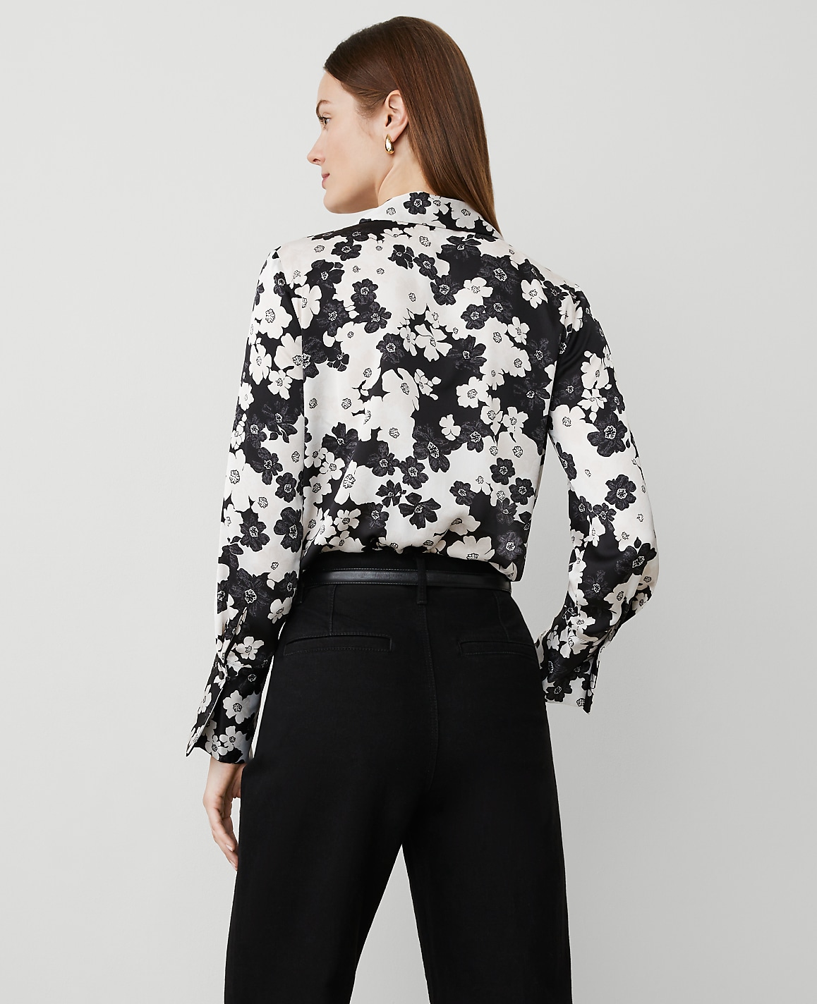 Floral Satin Wrap Bodysuit