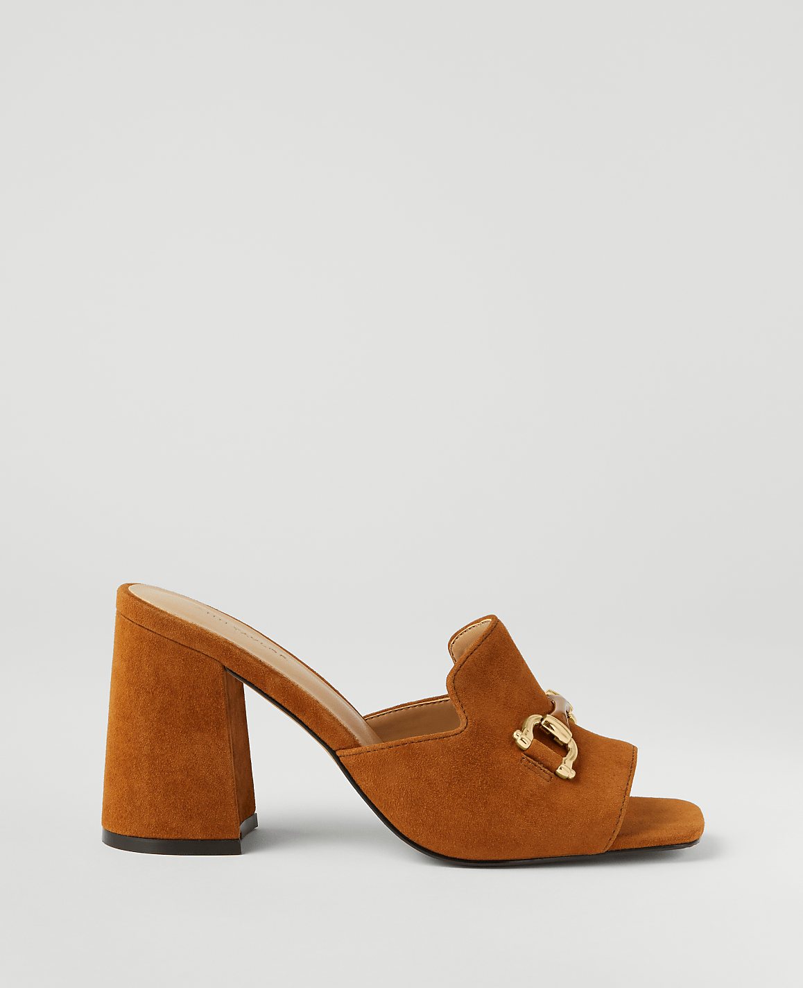 Horsebit Suede Block Heel Sandals