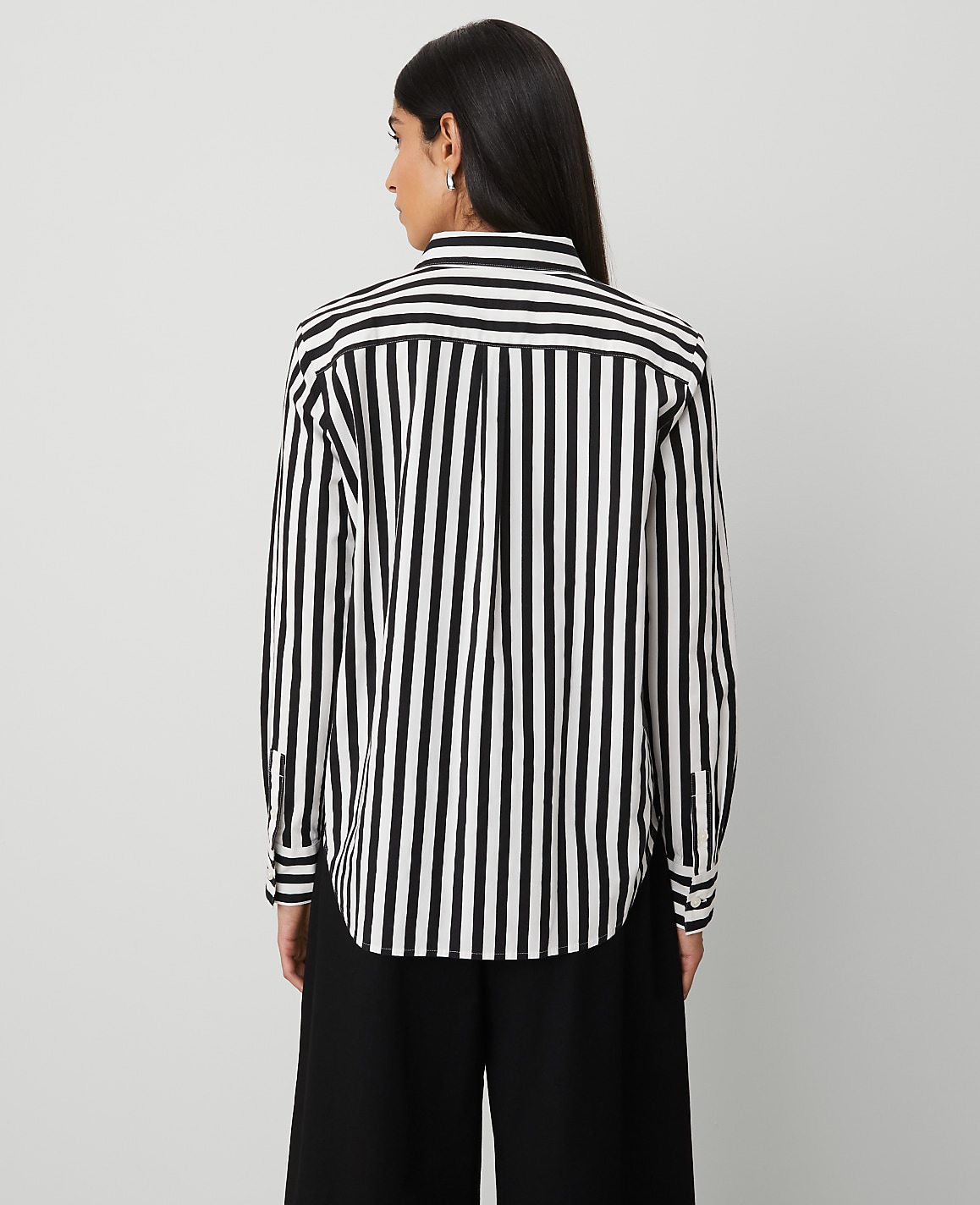 Petite Striped Relaxed Perfect Shirt