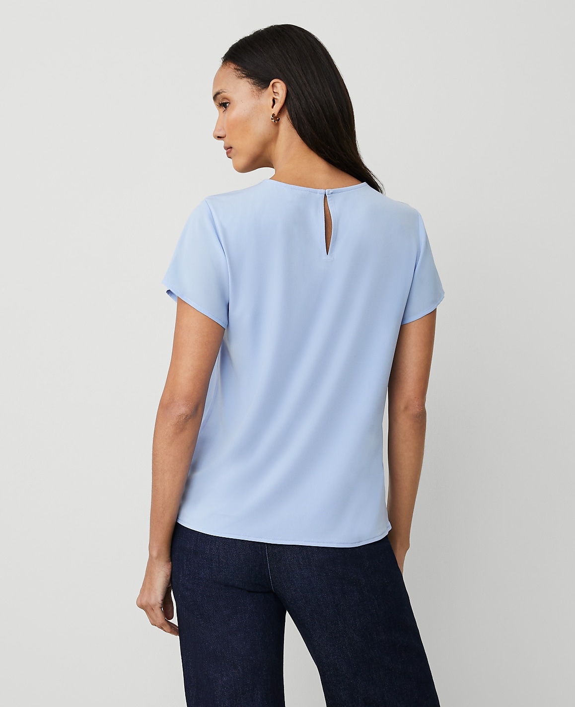 Mixed Media Crew Neck Tee