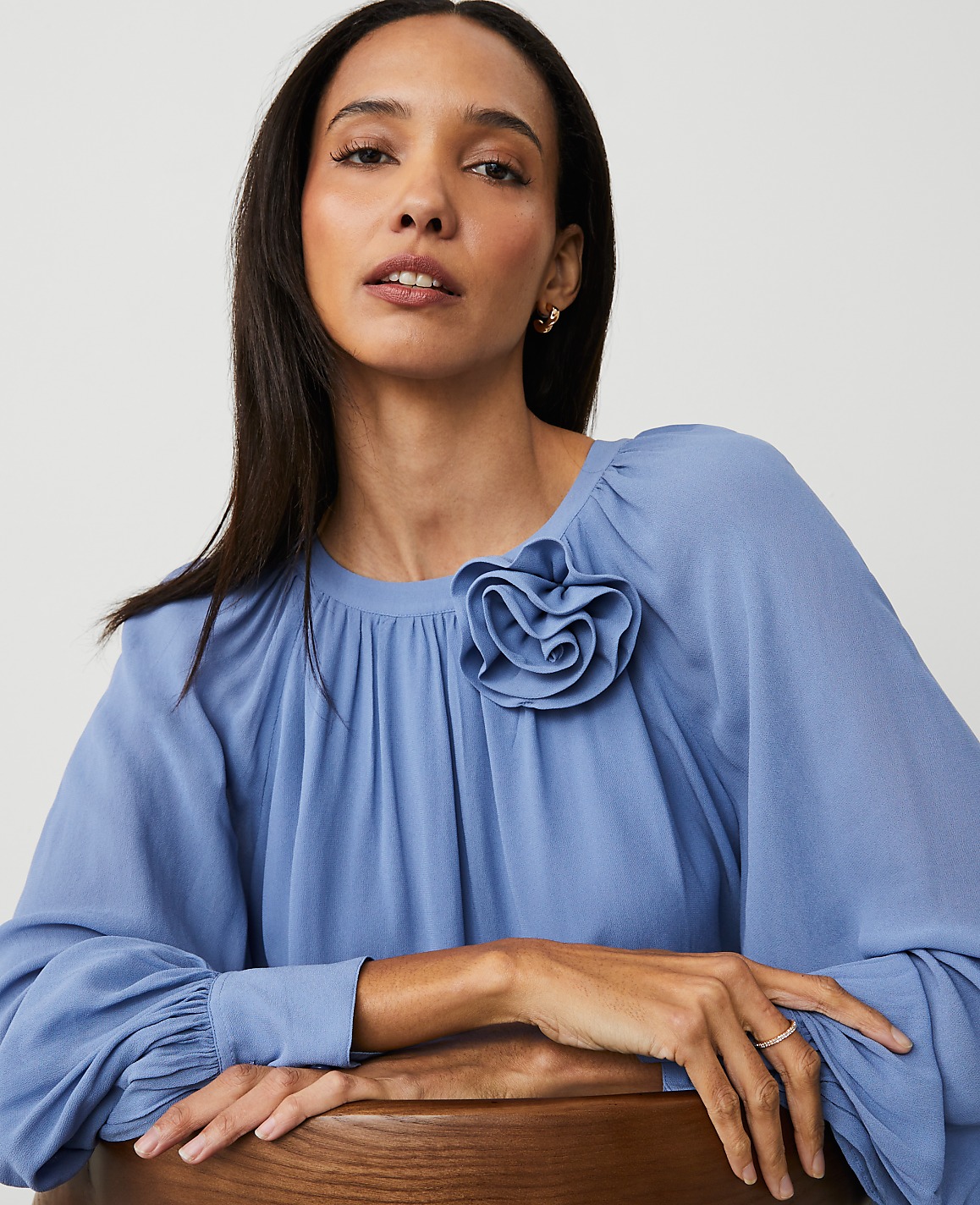 Petite Rosette Raglan Top