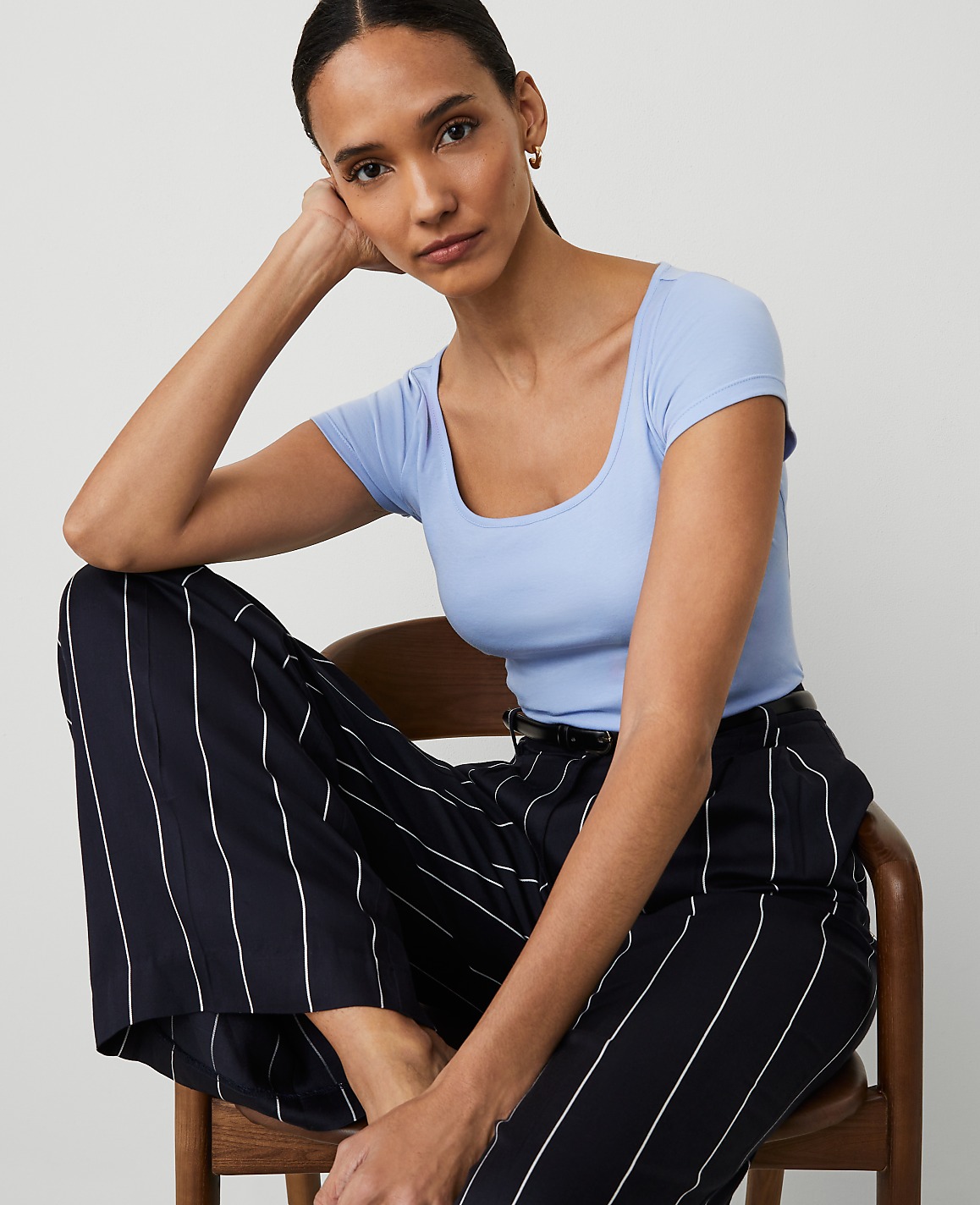 Petite Square Neck Tee