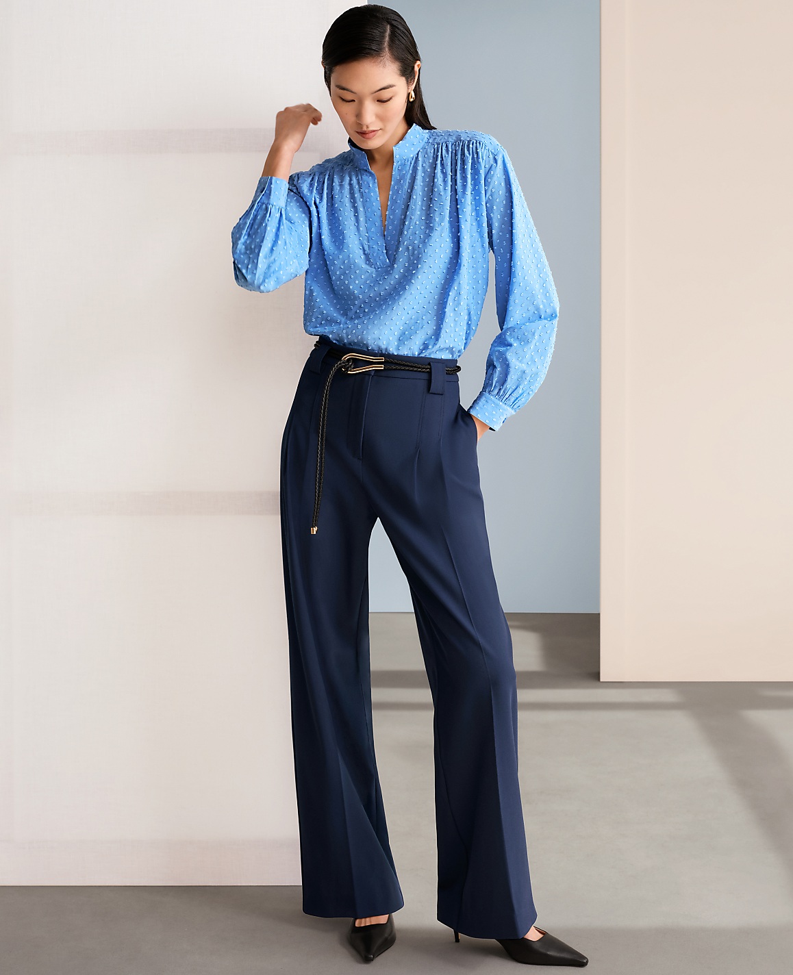 The Belted Straight-Leg Pant