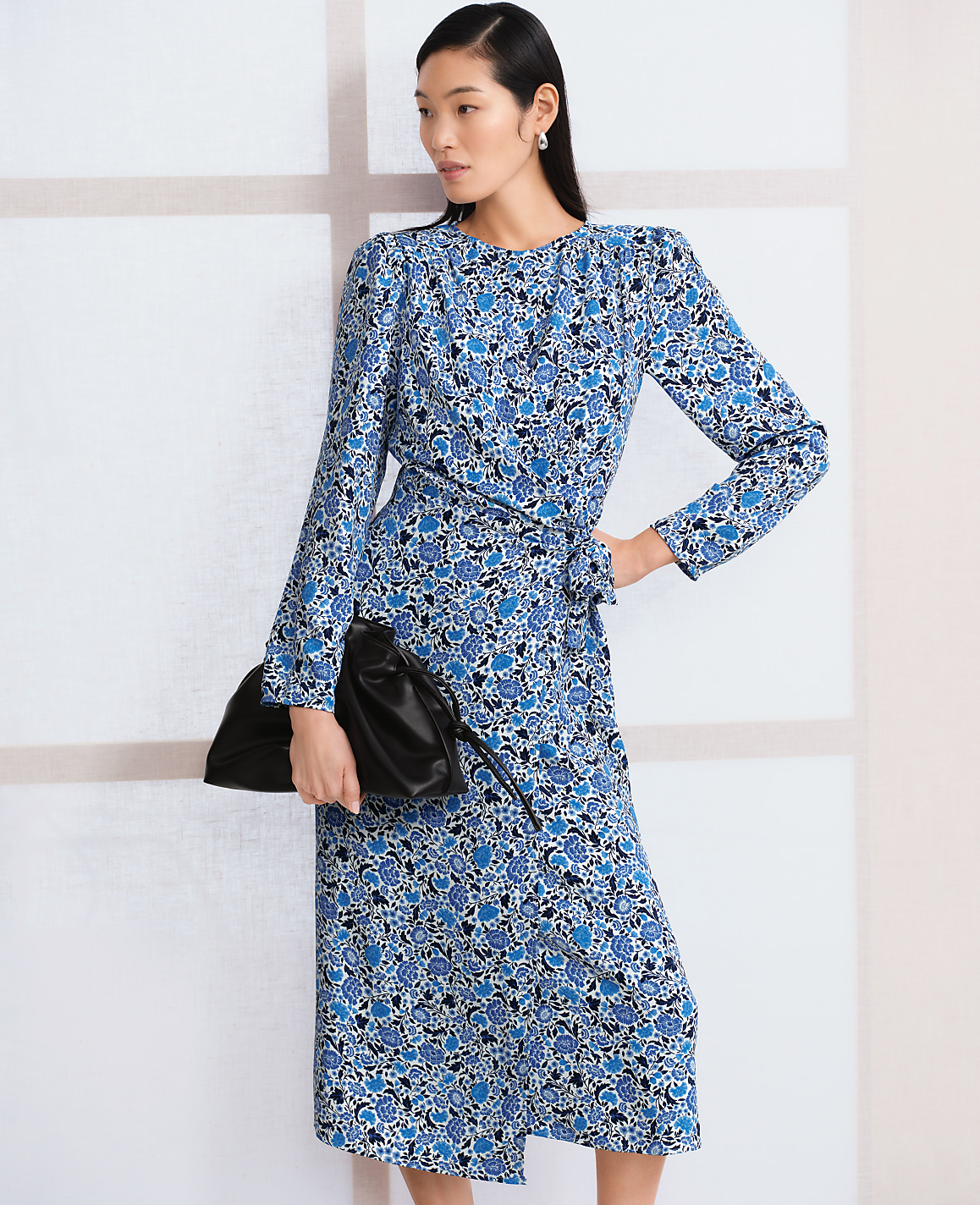 Floral Column Midi Dress