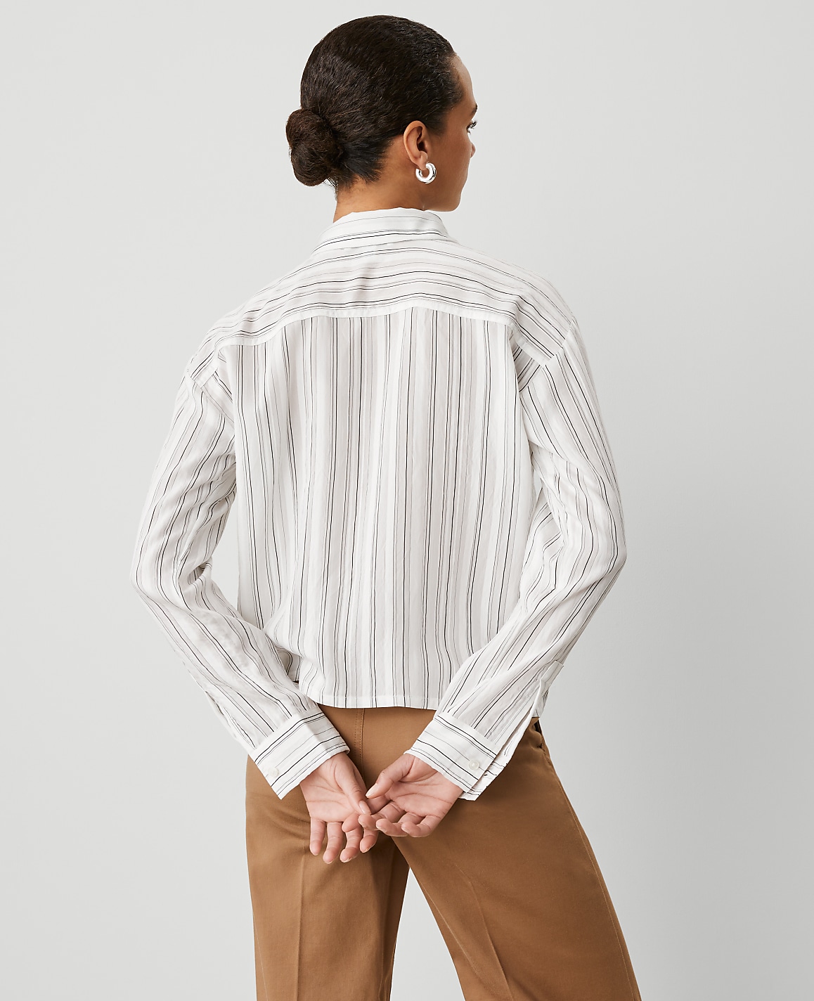 Weekend Collection Striped Drop Shoulder Shirt
