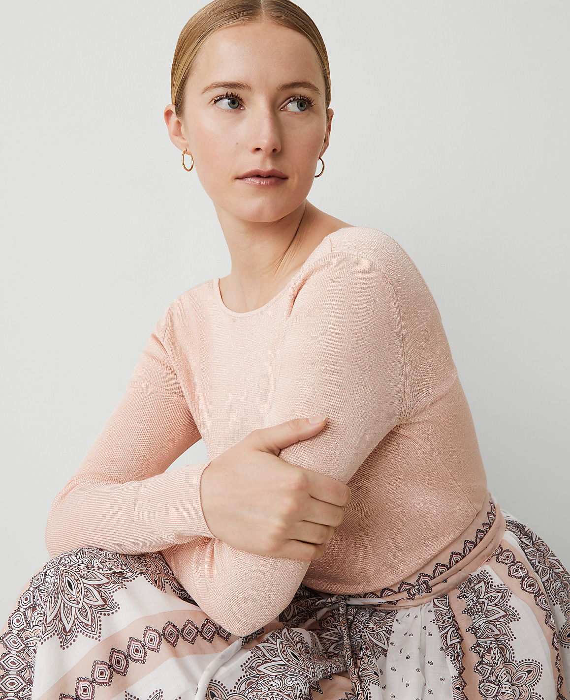 Studio Collection Scoop Back Sweater