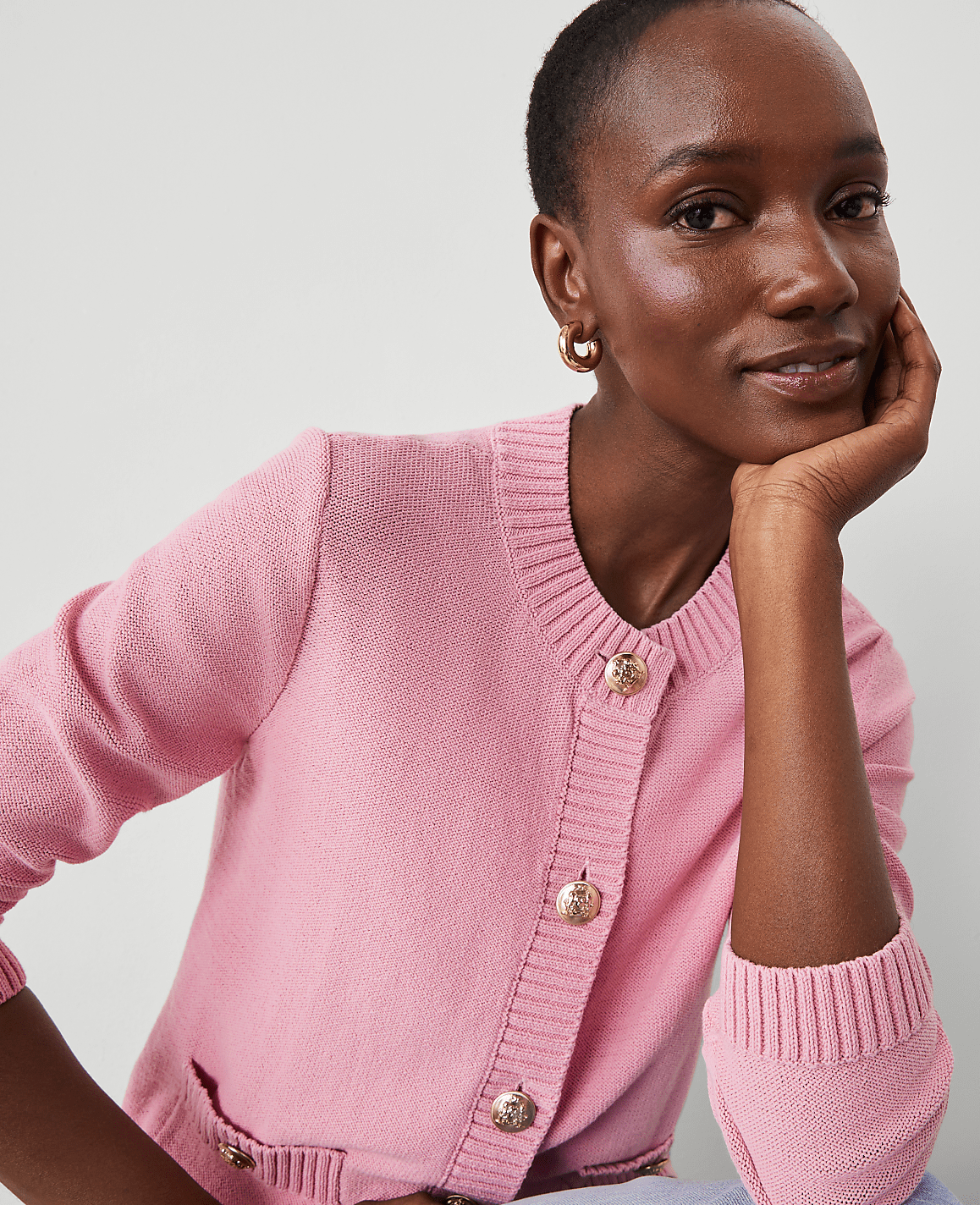 Bracelet Sleeve Pocket Cardigan