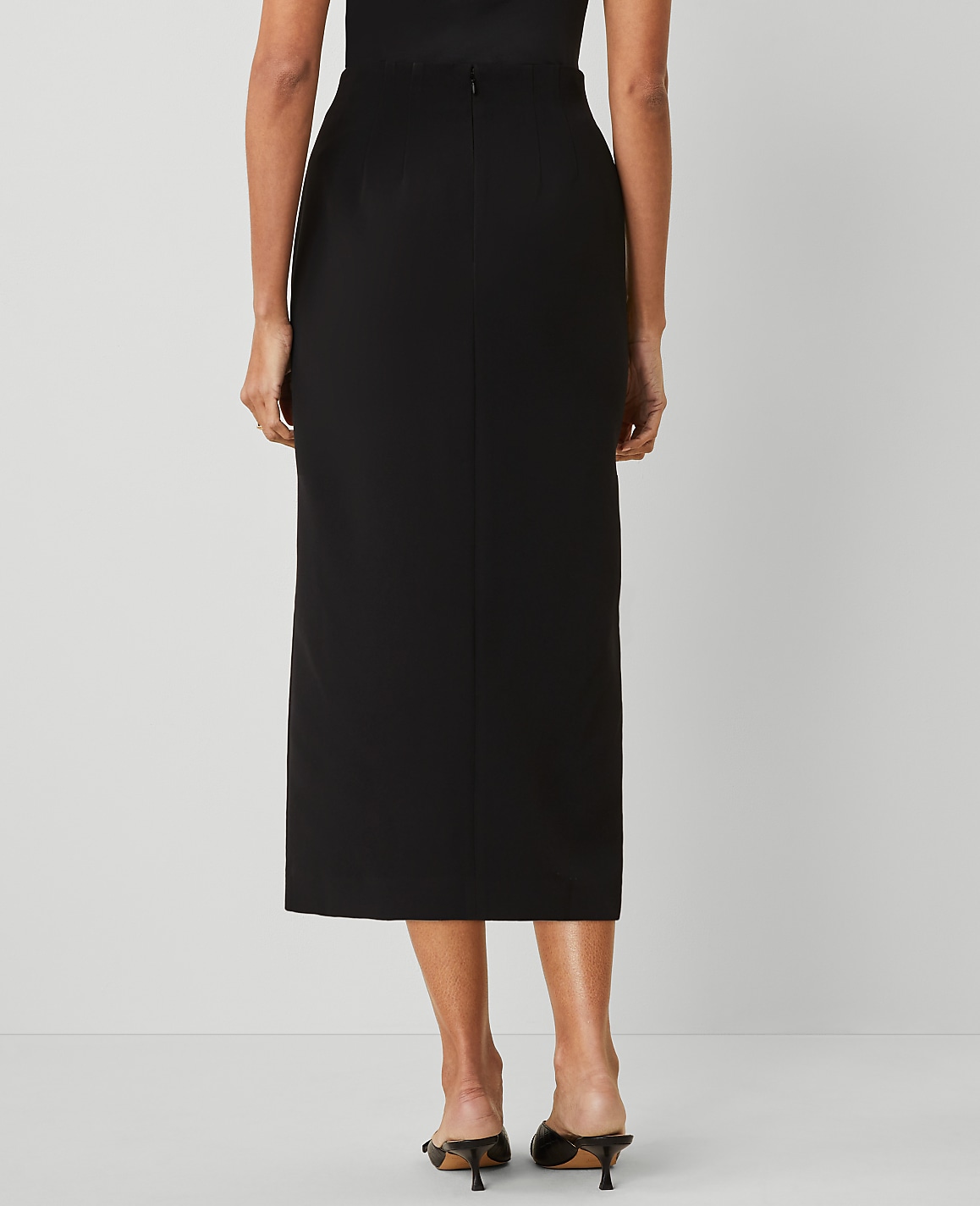 The Column Maxi Skirt in Fluid Crepe