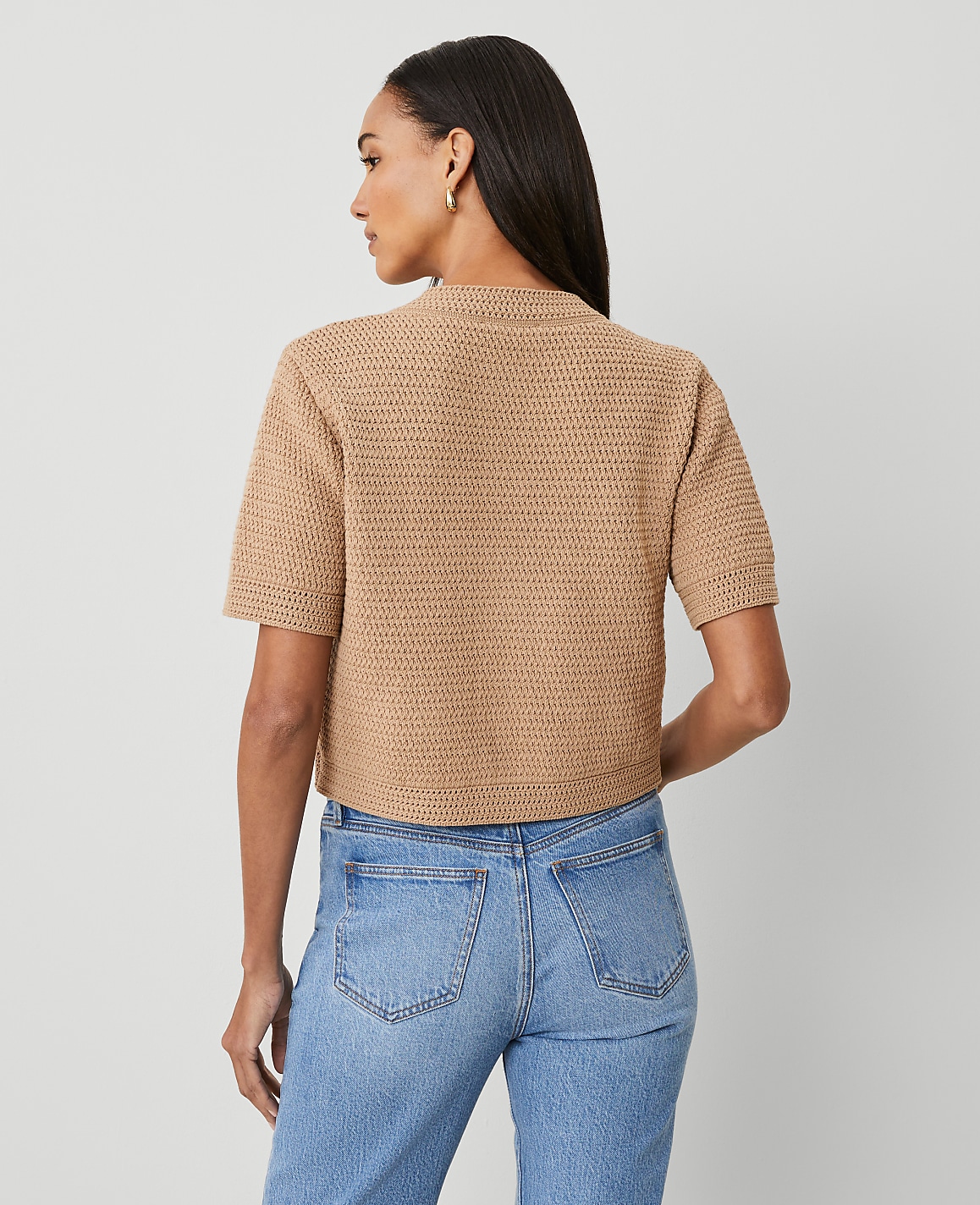 Textured Sweater Jacket