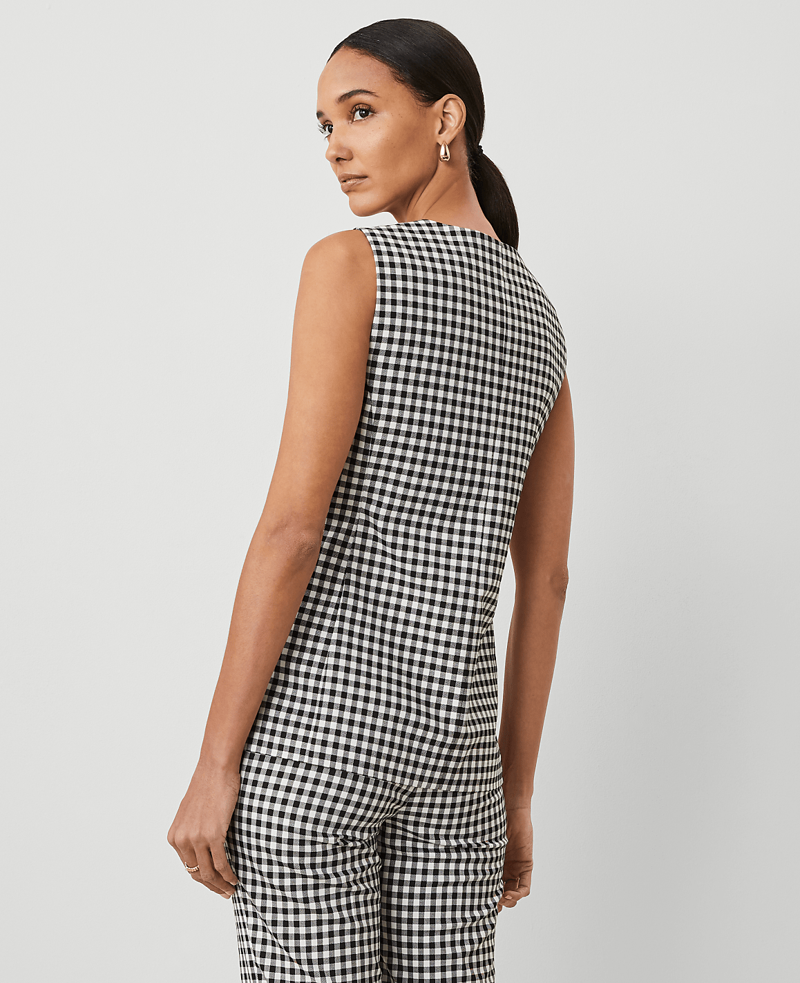 Gingham Vest Top