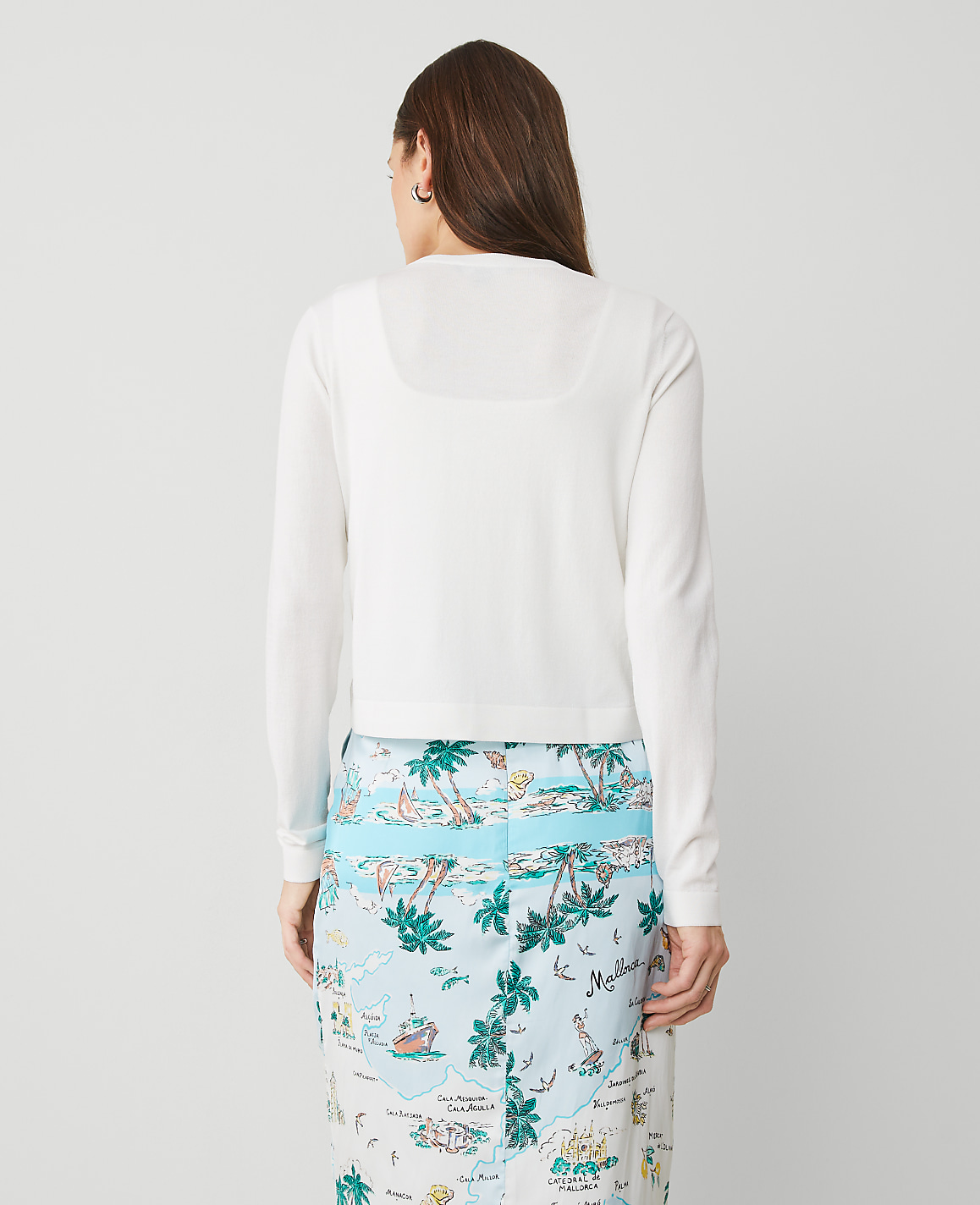 Cropped Open Cardigan