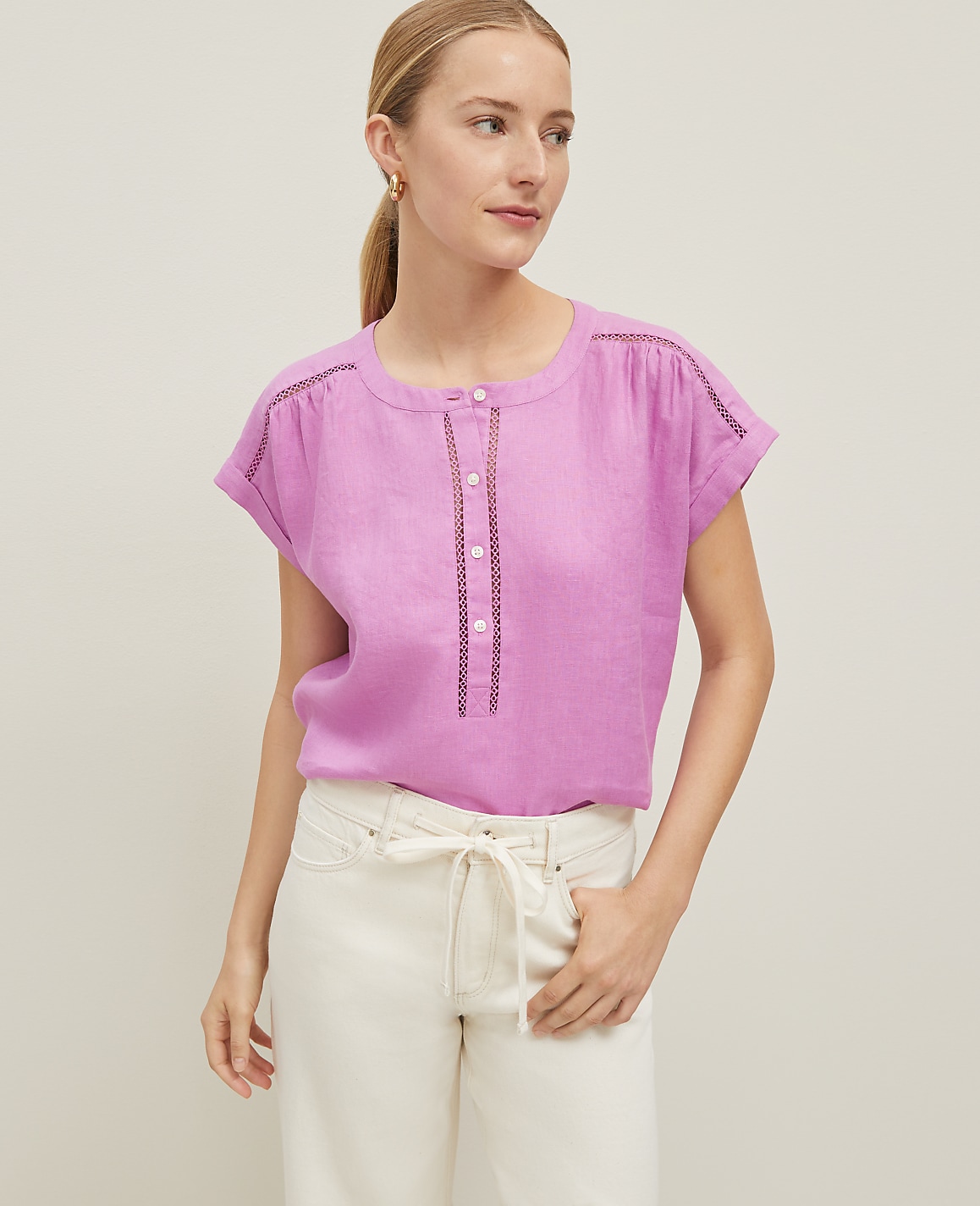 Linen Cutout Framed Popover