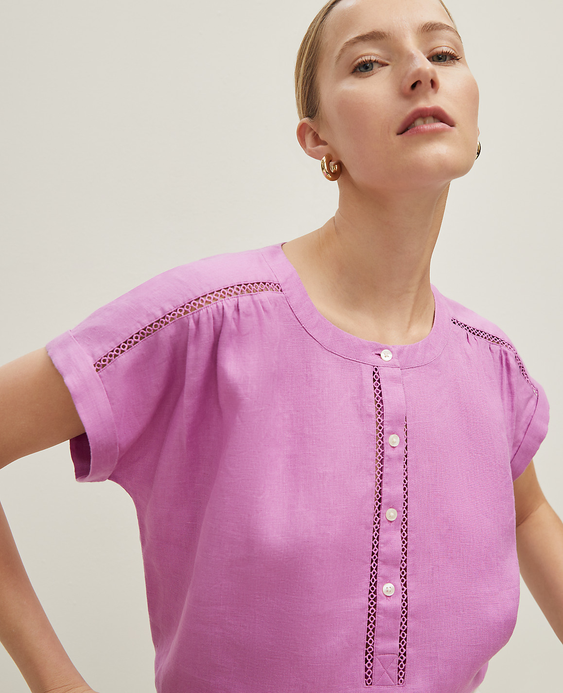 Linen Cutout Framed Popover