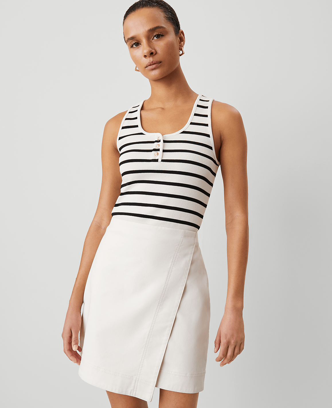 Petite Weekend Collection Effortless Wrap Skirt