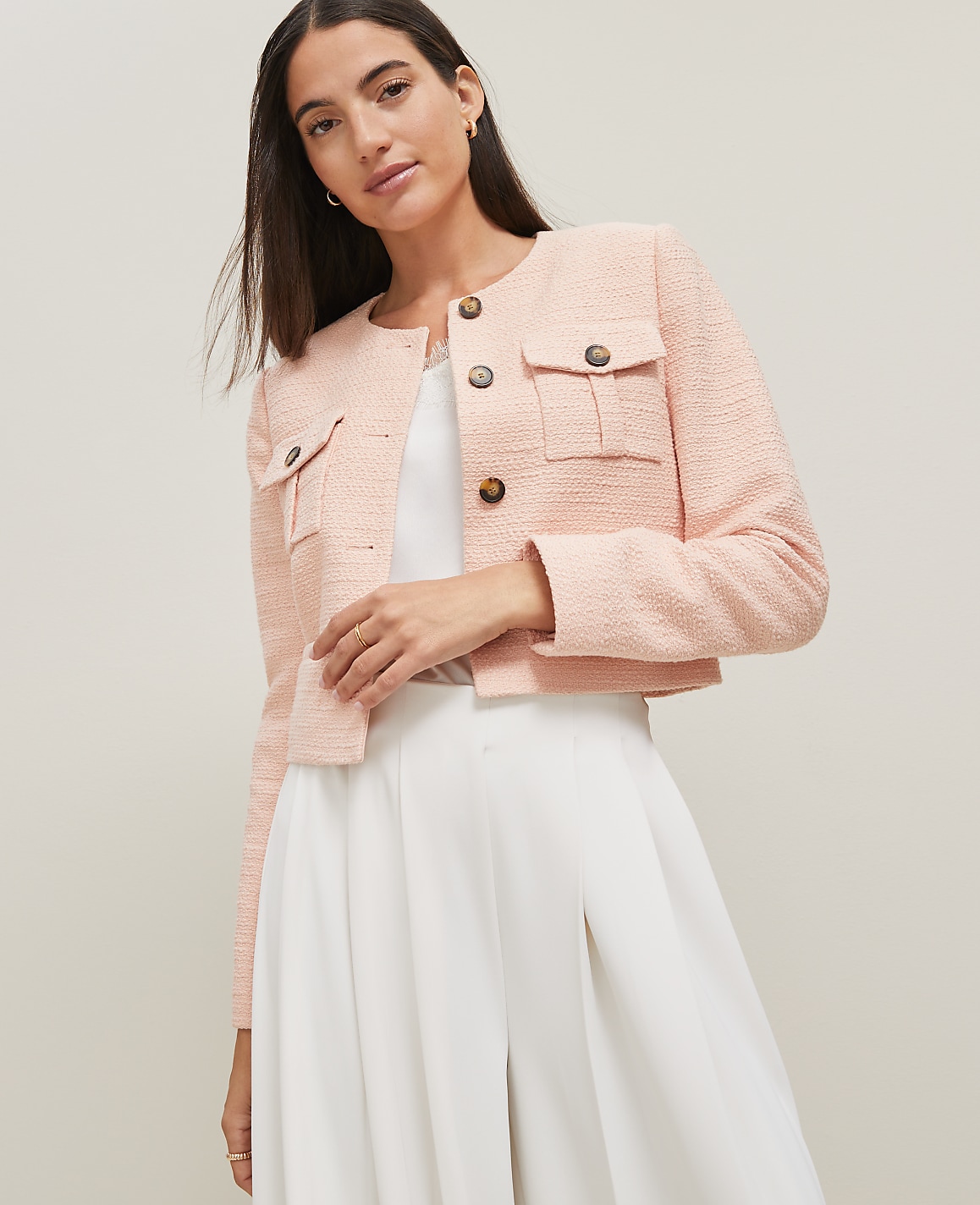 Tweed Patch Pocket Jacket