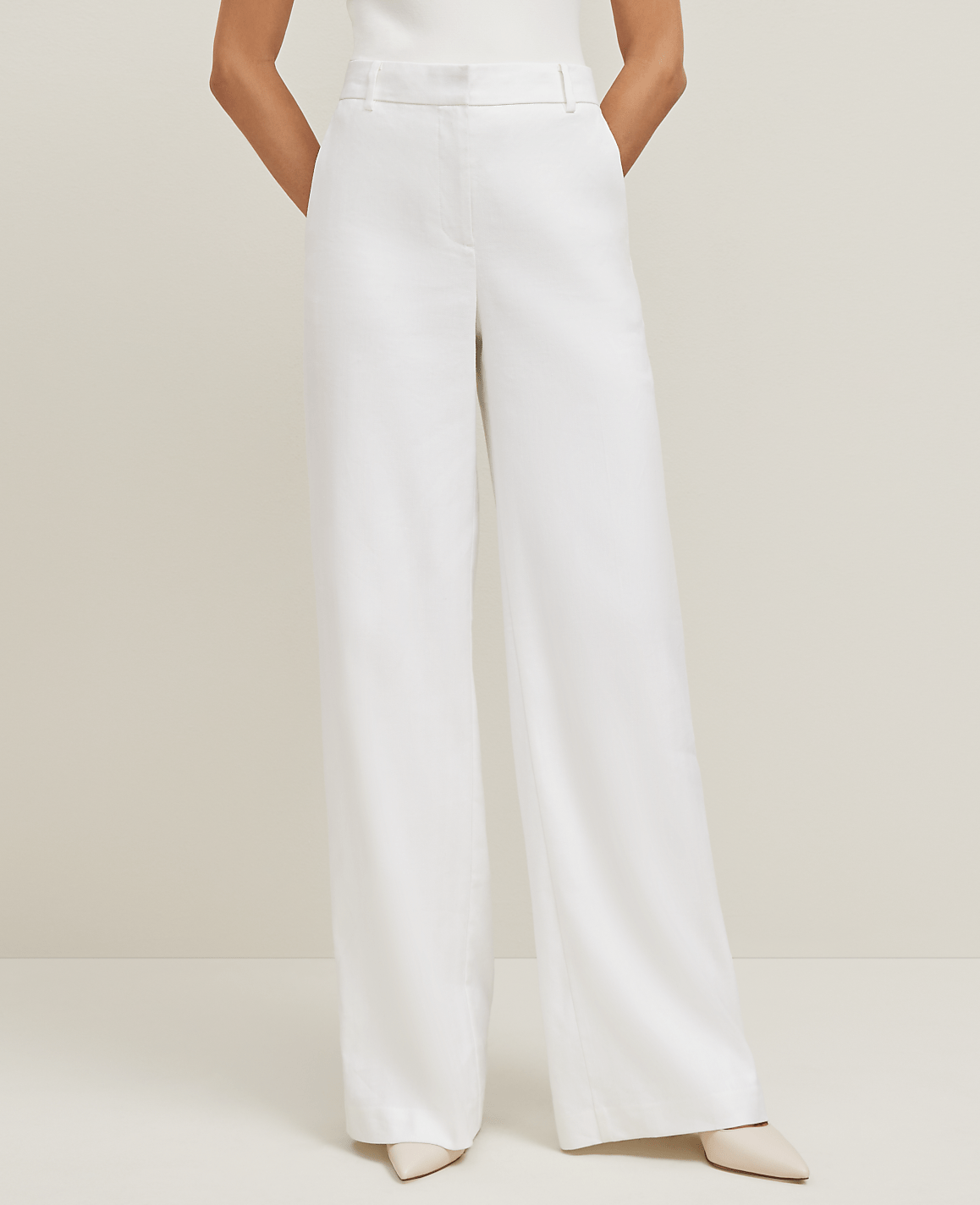 The Wide-Leg Pant in Linen Blend
