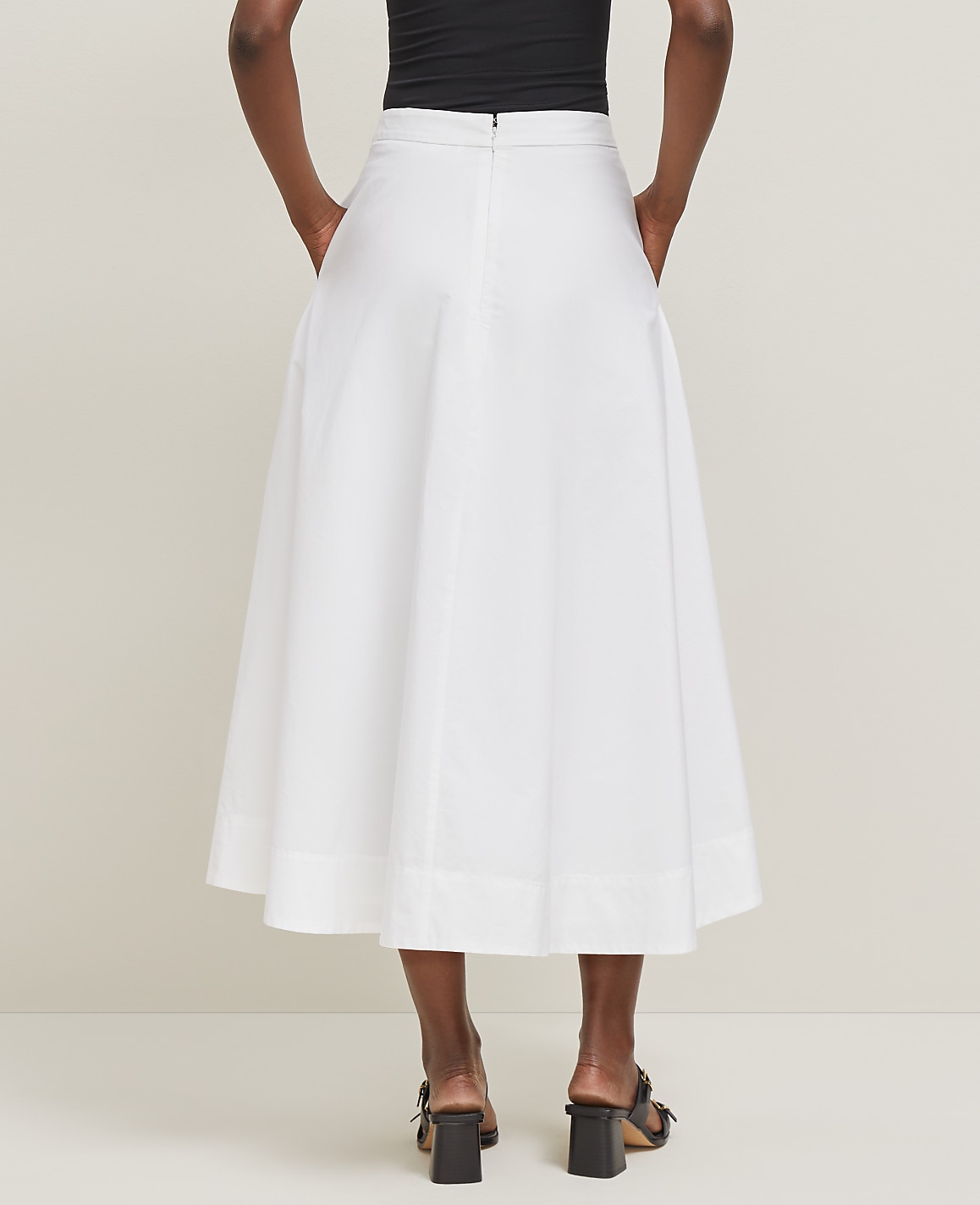 Petite Tea Length Skirt