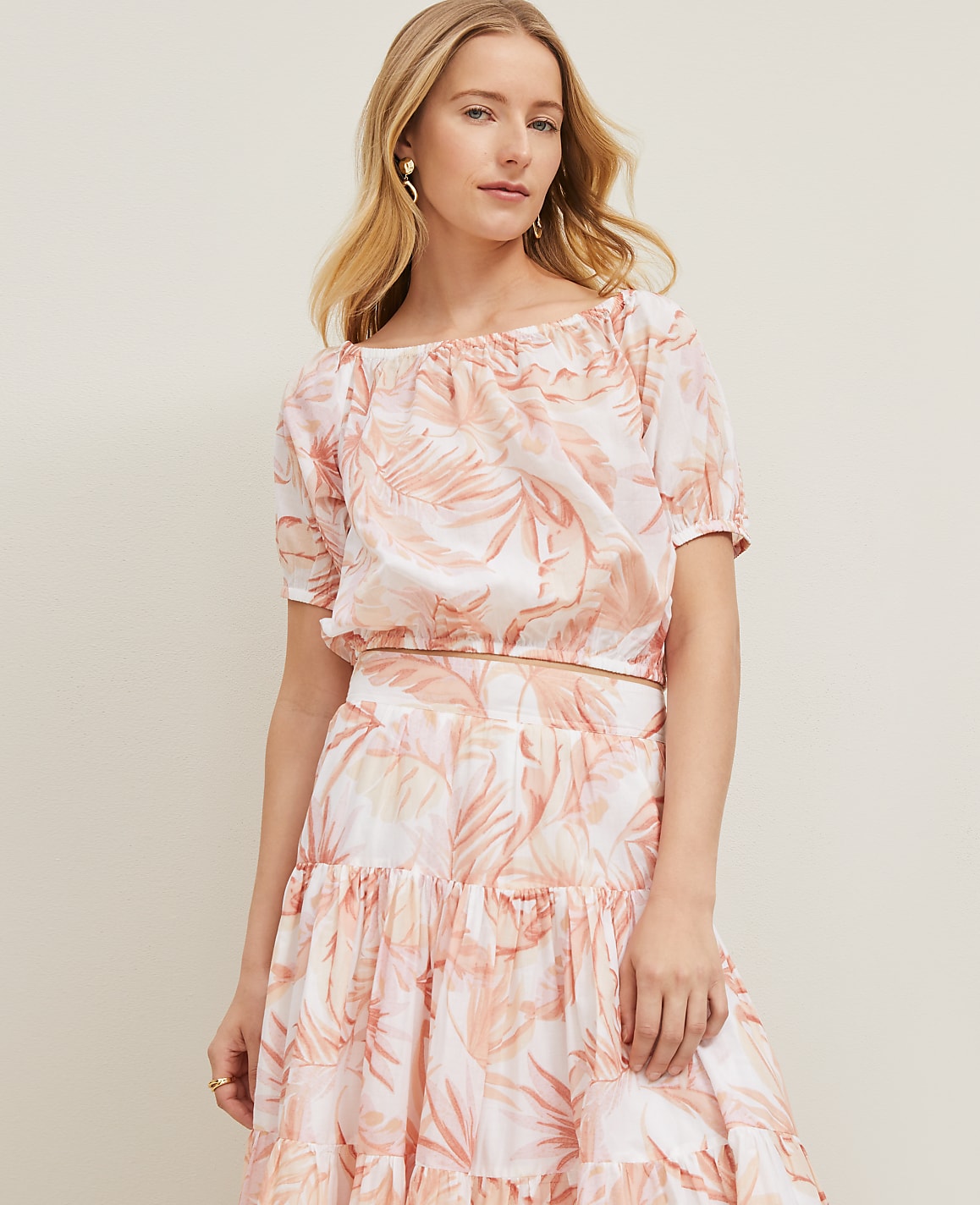 Floral Bubble Hem Top
