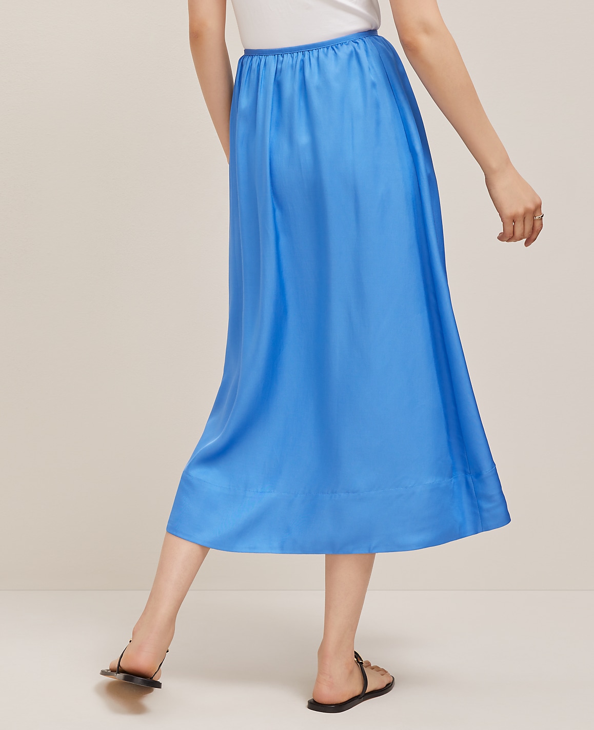 Side-Tie Midi Skirt