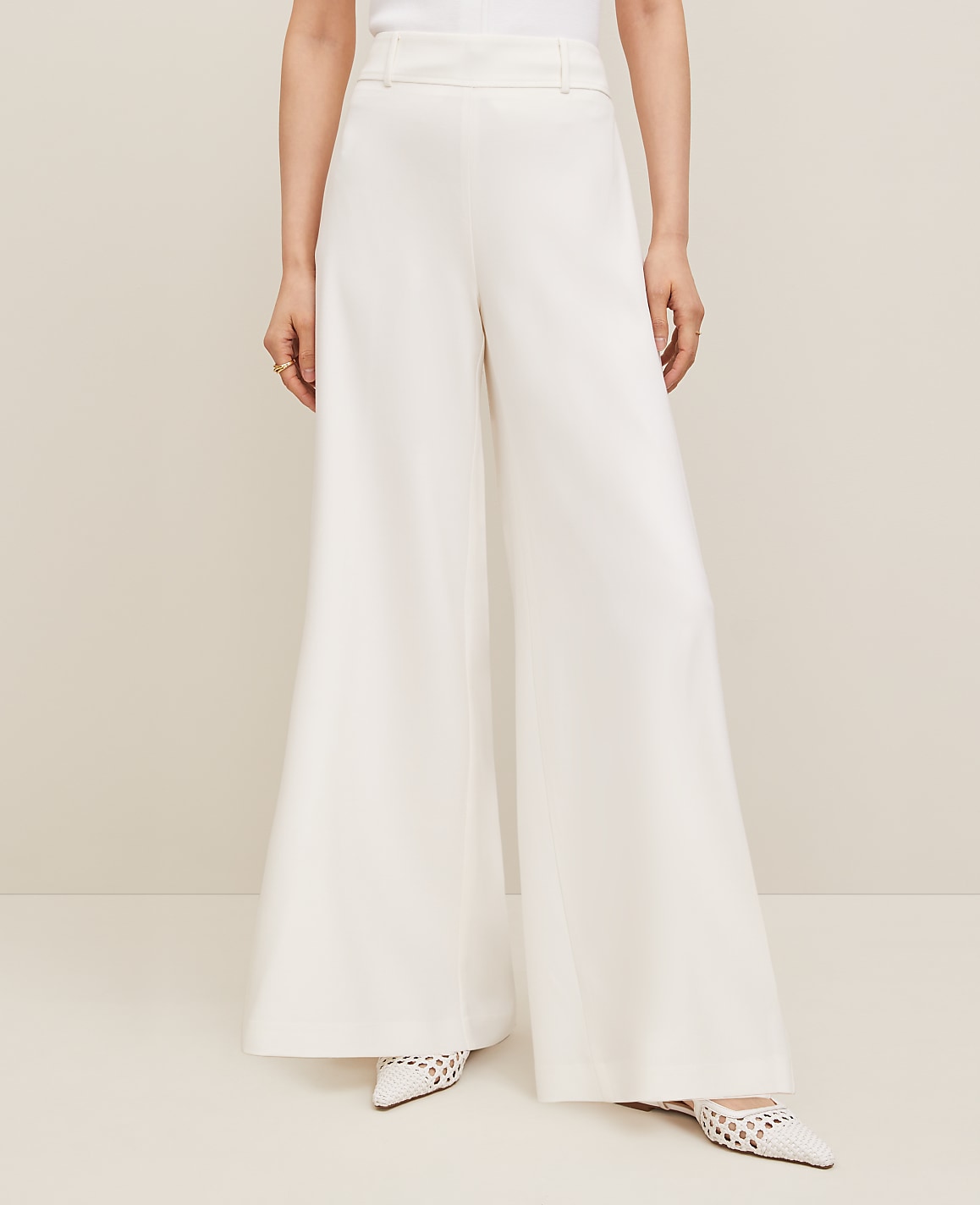 The Statement Palazzo Pant in Melange