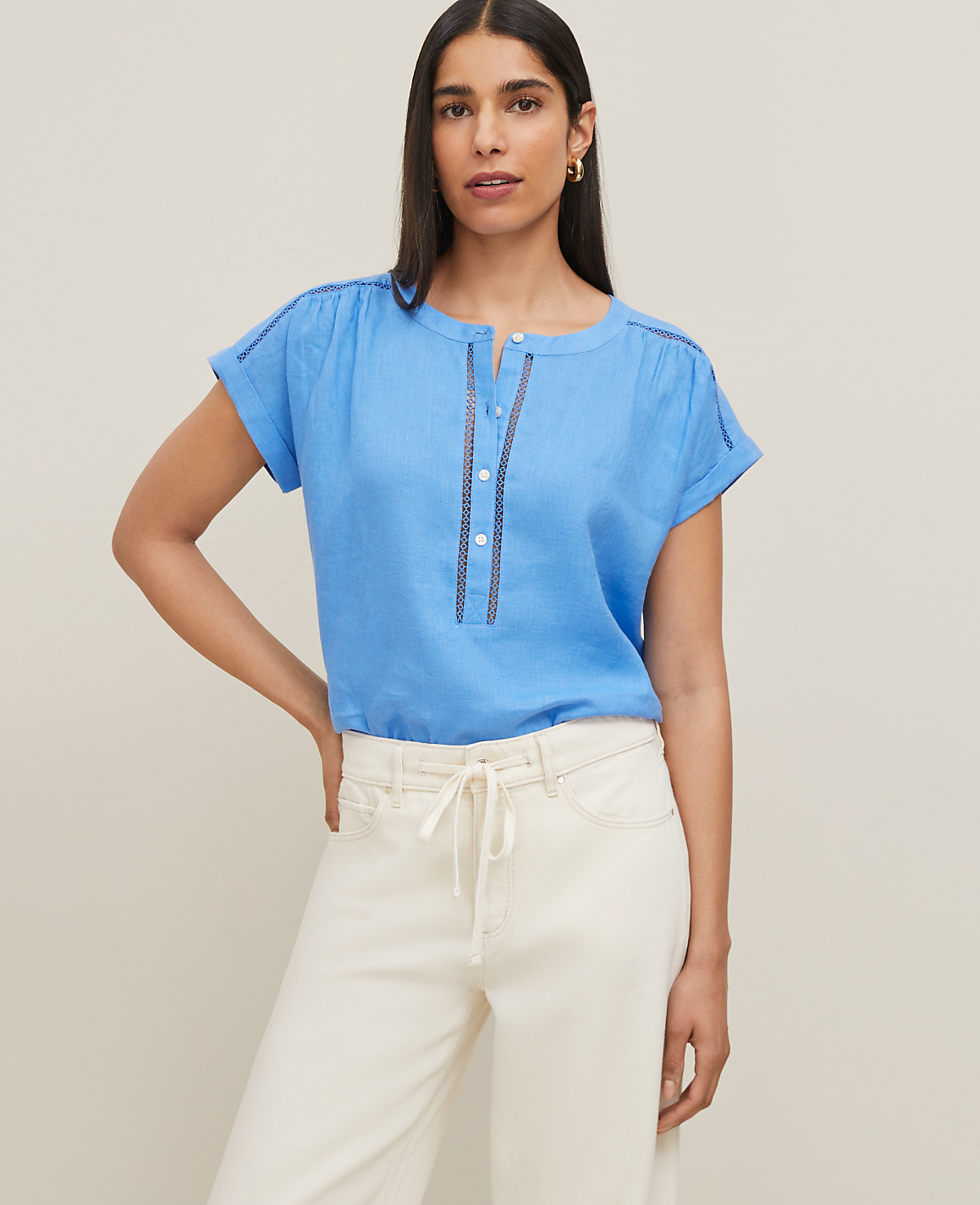 Linen Cutout Framed Popover